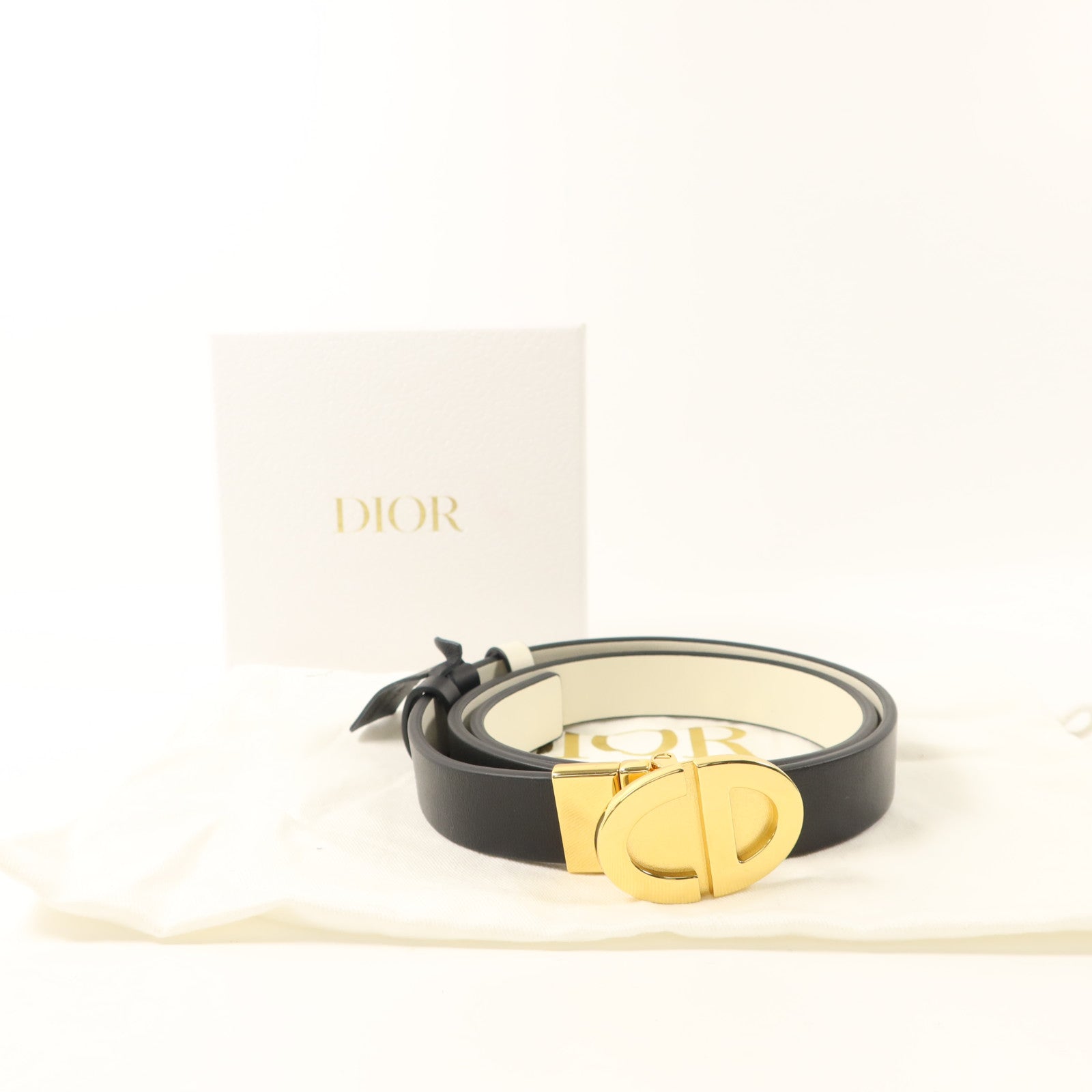 Dior 牛皮皮革Reversible Belt皮帶