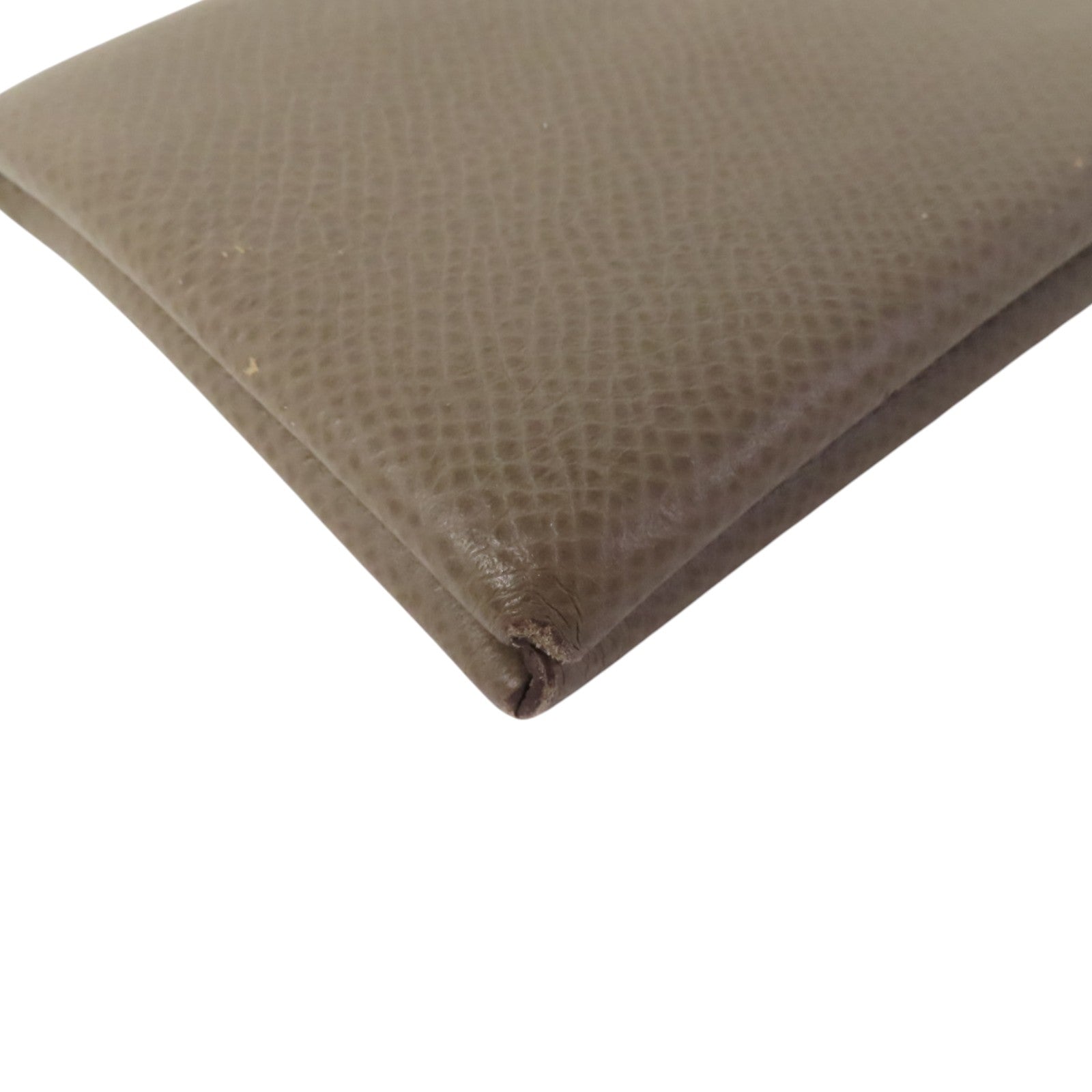 HERMES Epsom皮革Calvi Card Case銀扣卡套