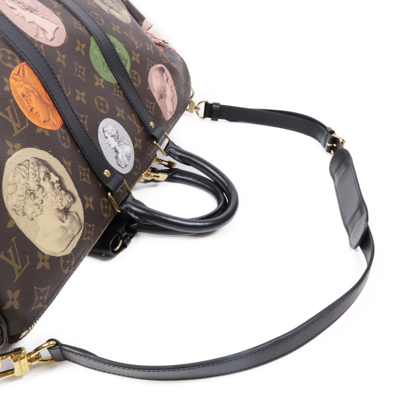 LOUIS VUITTON Monogram Keepall 45 Bandouliere金扣波士頓包/肩背兩用袋