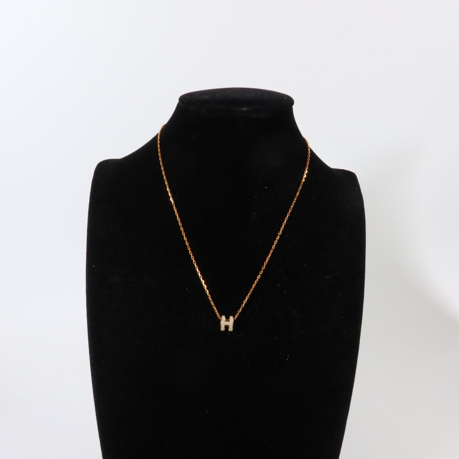 HERMES 金屬/琺瑯Mini Pop H Necklace項鏈