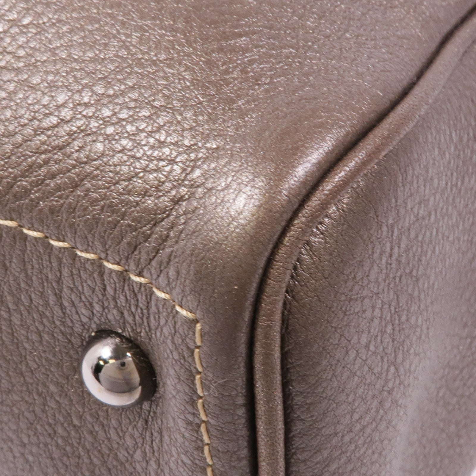 LOEWE 牛皮皮革Handbag銀扣手挽袋