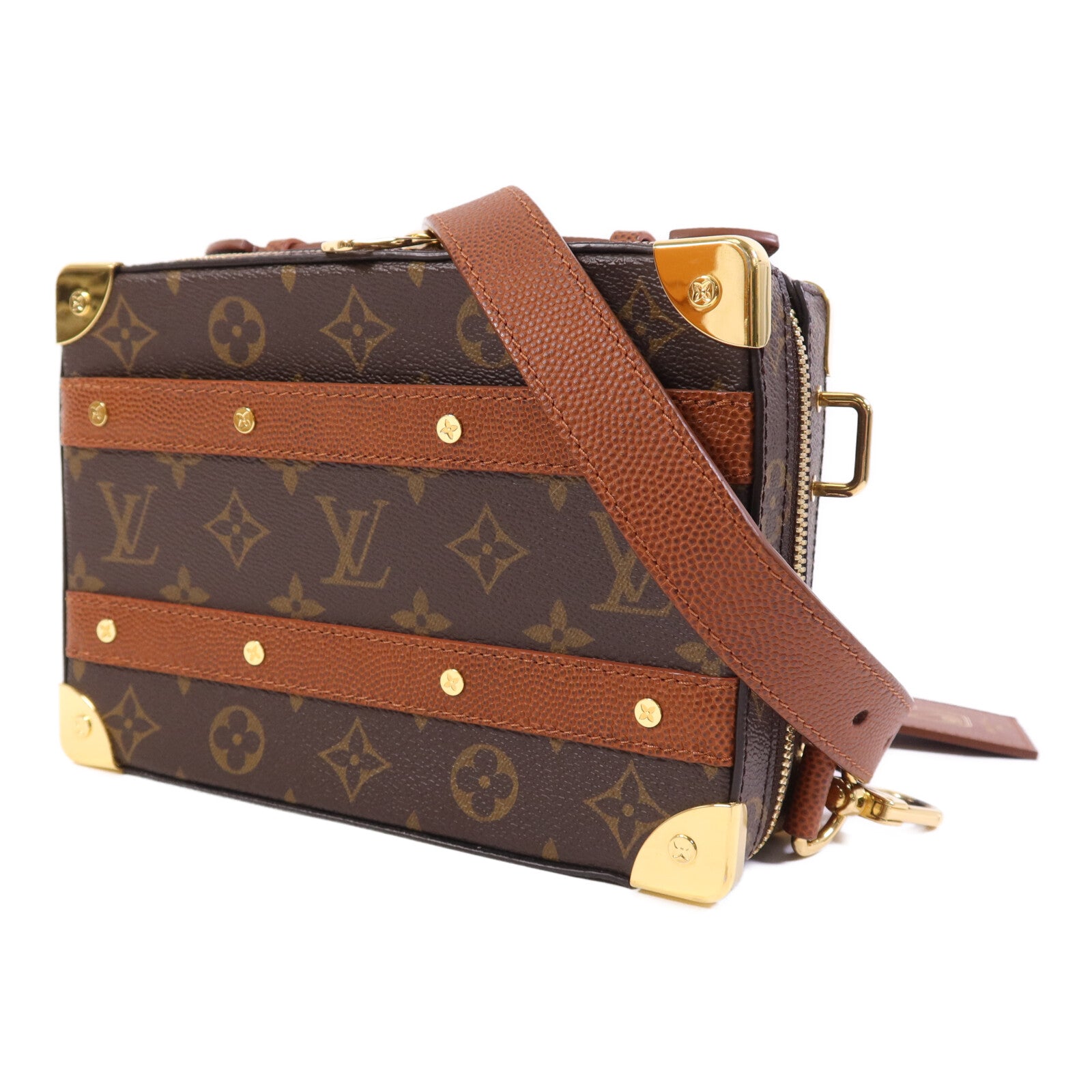 LOUIS VUITTON 【激減優惠】Monogram LV x NBA Handle Soft Trunk金扣手挽肩背兩用袋