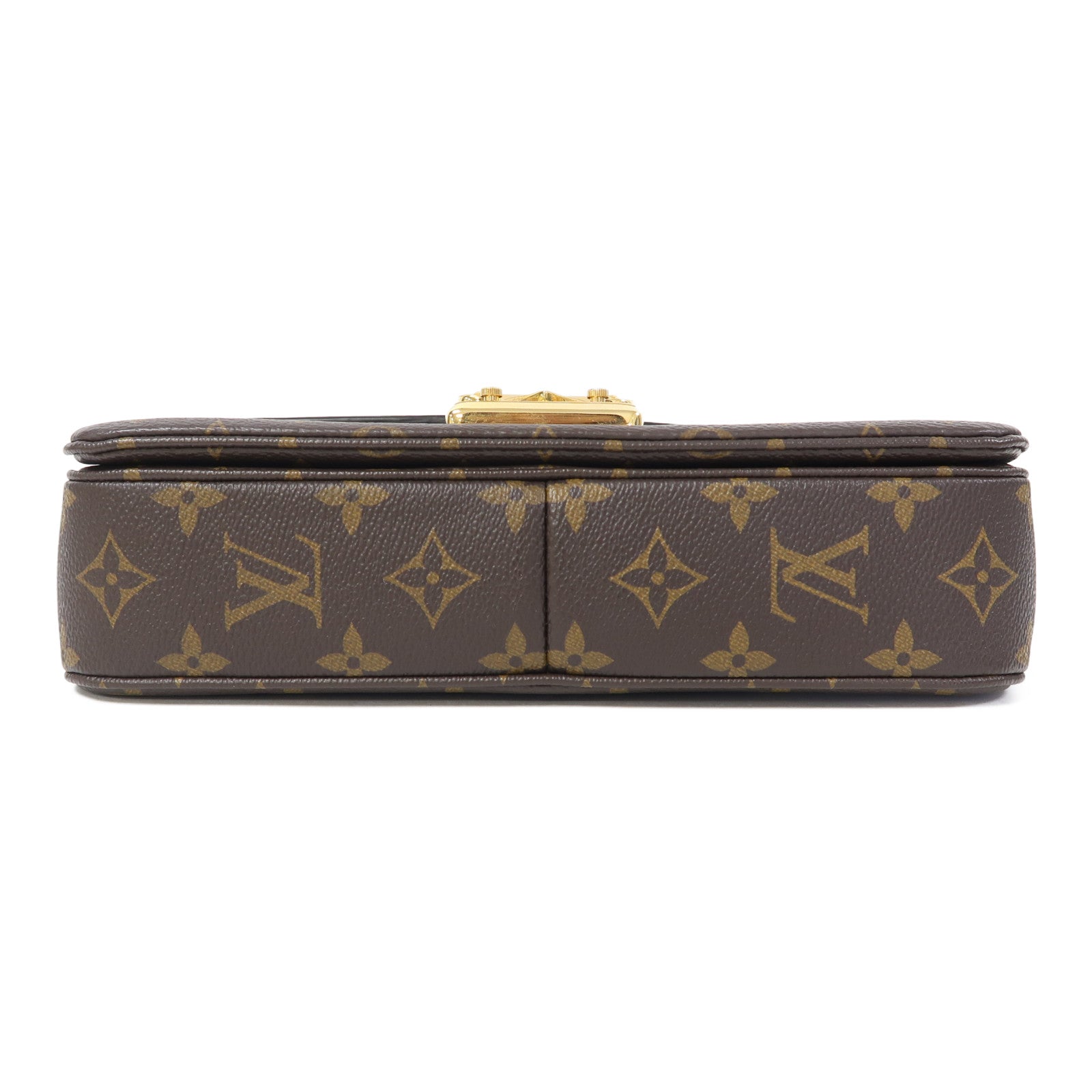 LOUIS VUITTON Monogram Marceau金扣鏈帶肩背袋啡色