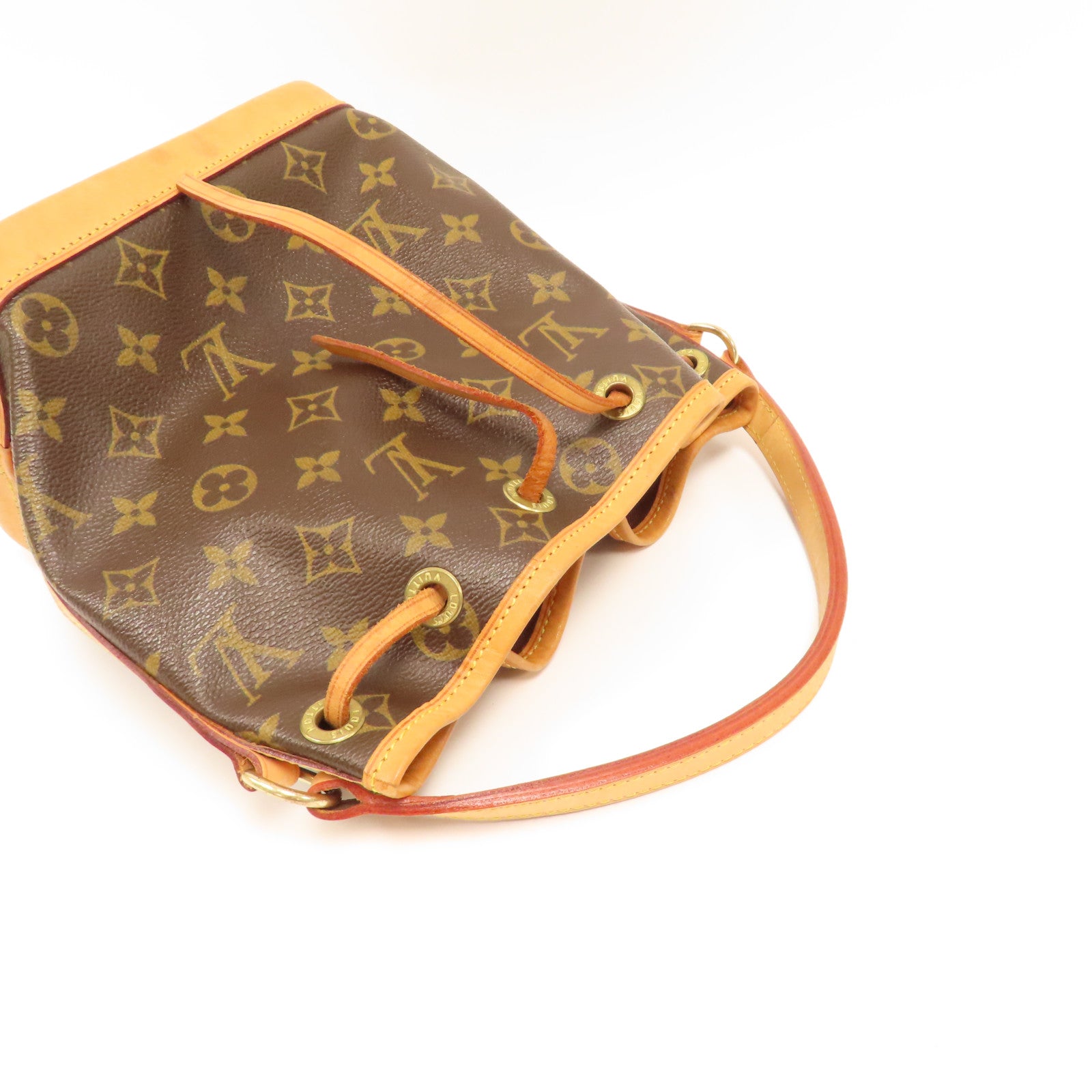 LOUIS VUITTON Monogram Mini Noe金扣手挽袋啡色