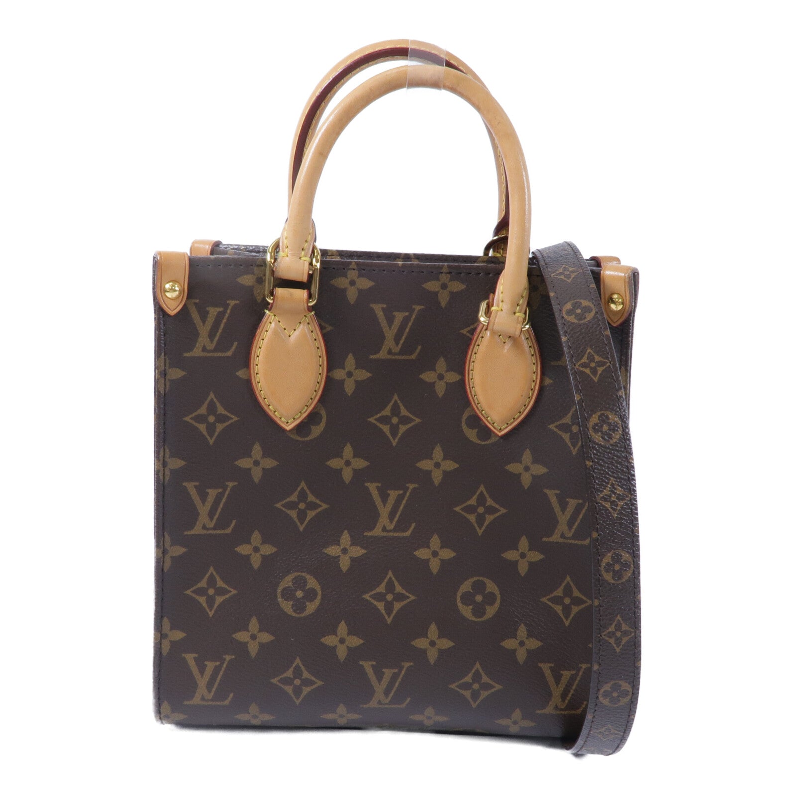 LOUIS VUITTON Monogram Sac Plat BB手挽肩背兩用袋