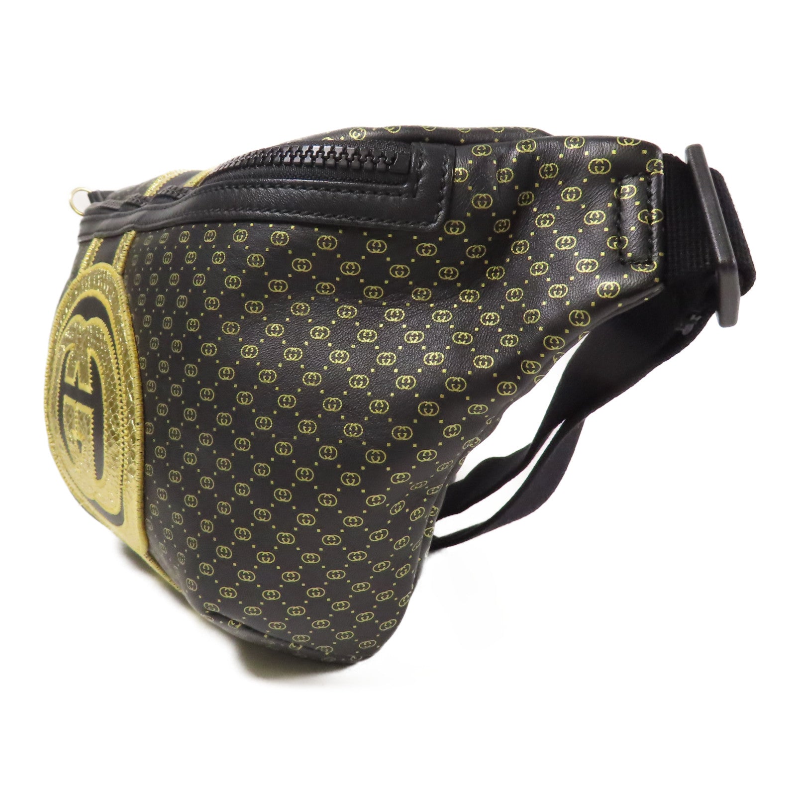 GUCCI 皮革DAPPER DAN腰包