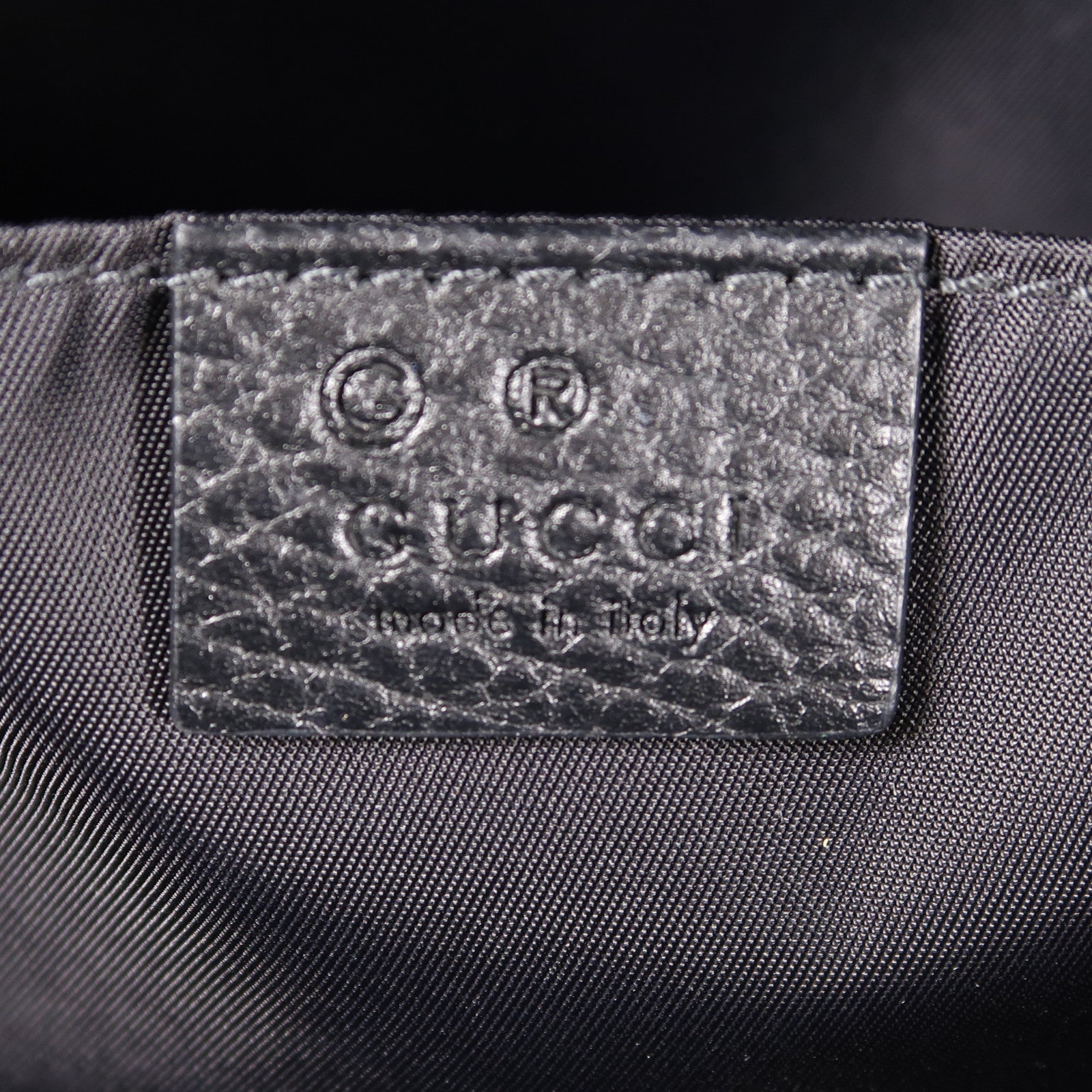 GUCCI 尼龍Handbag Backpack銀扣背包黑色