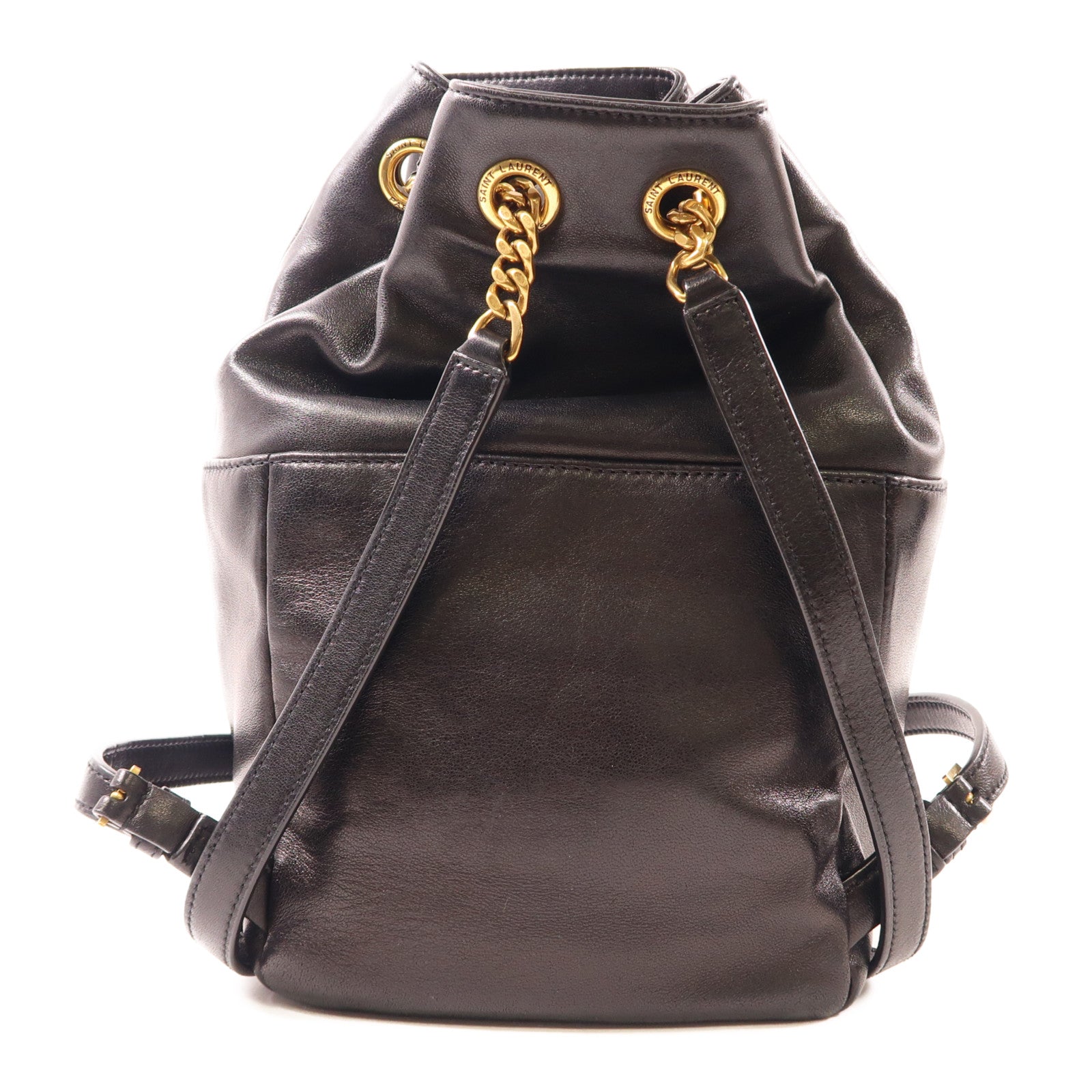 SAINT LAURENT 羊皮皮革/麂皮皮革Jamie Backpack金扣背包