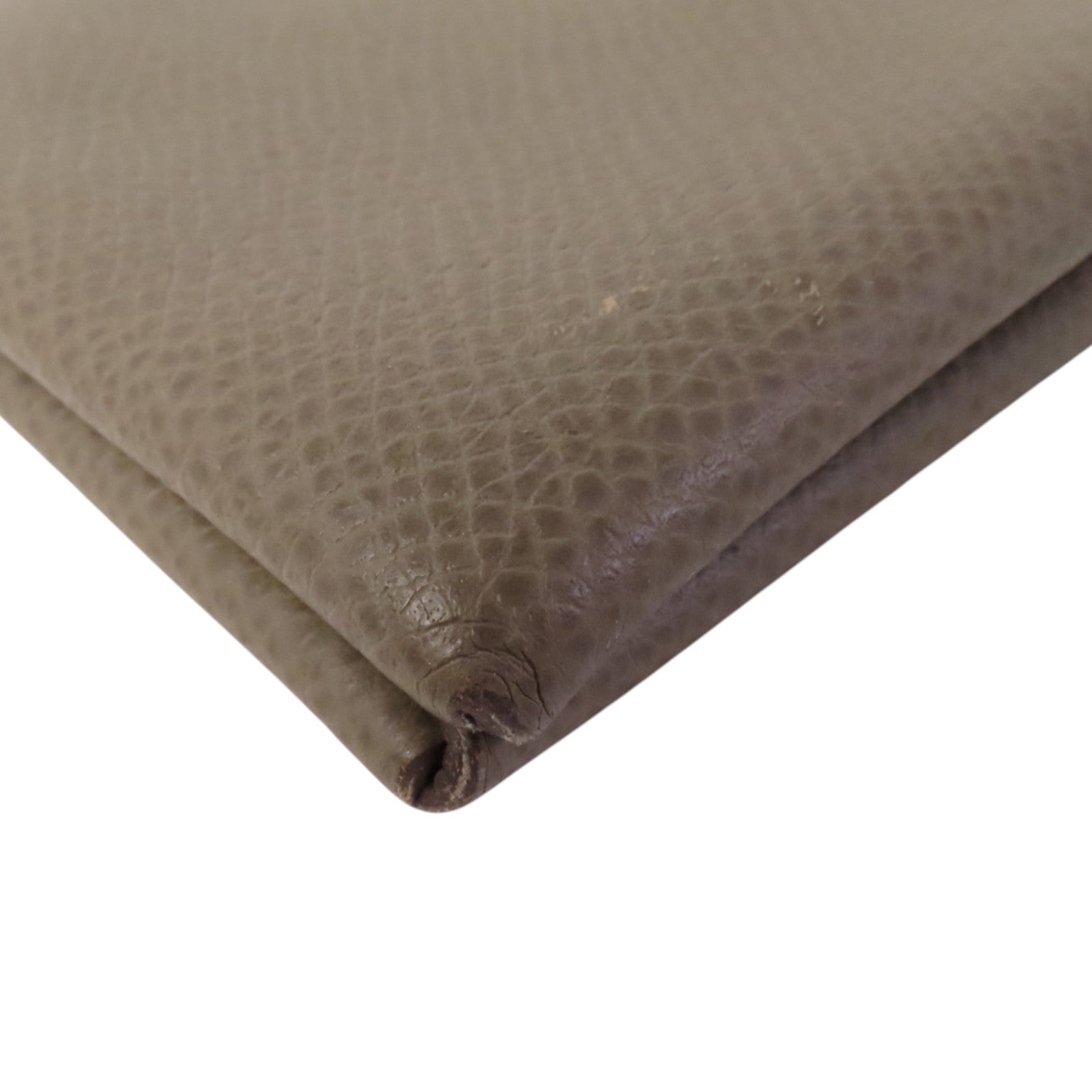 HERMES Epsom皮革Calvi Card Case銀扣卡套