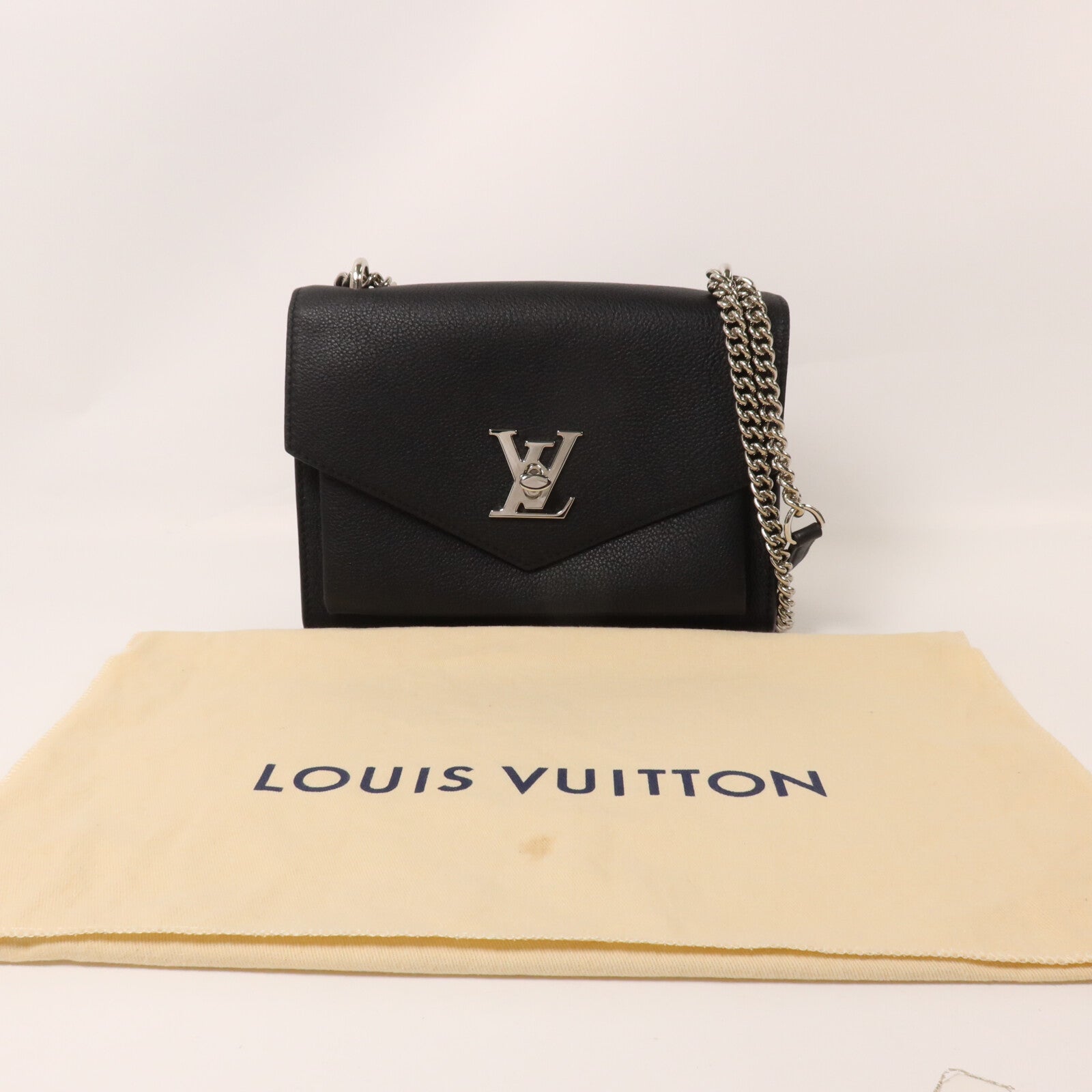 LOUIS VUITTON 牛皮皮革Mylockme鏈帶肩背袋
