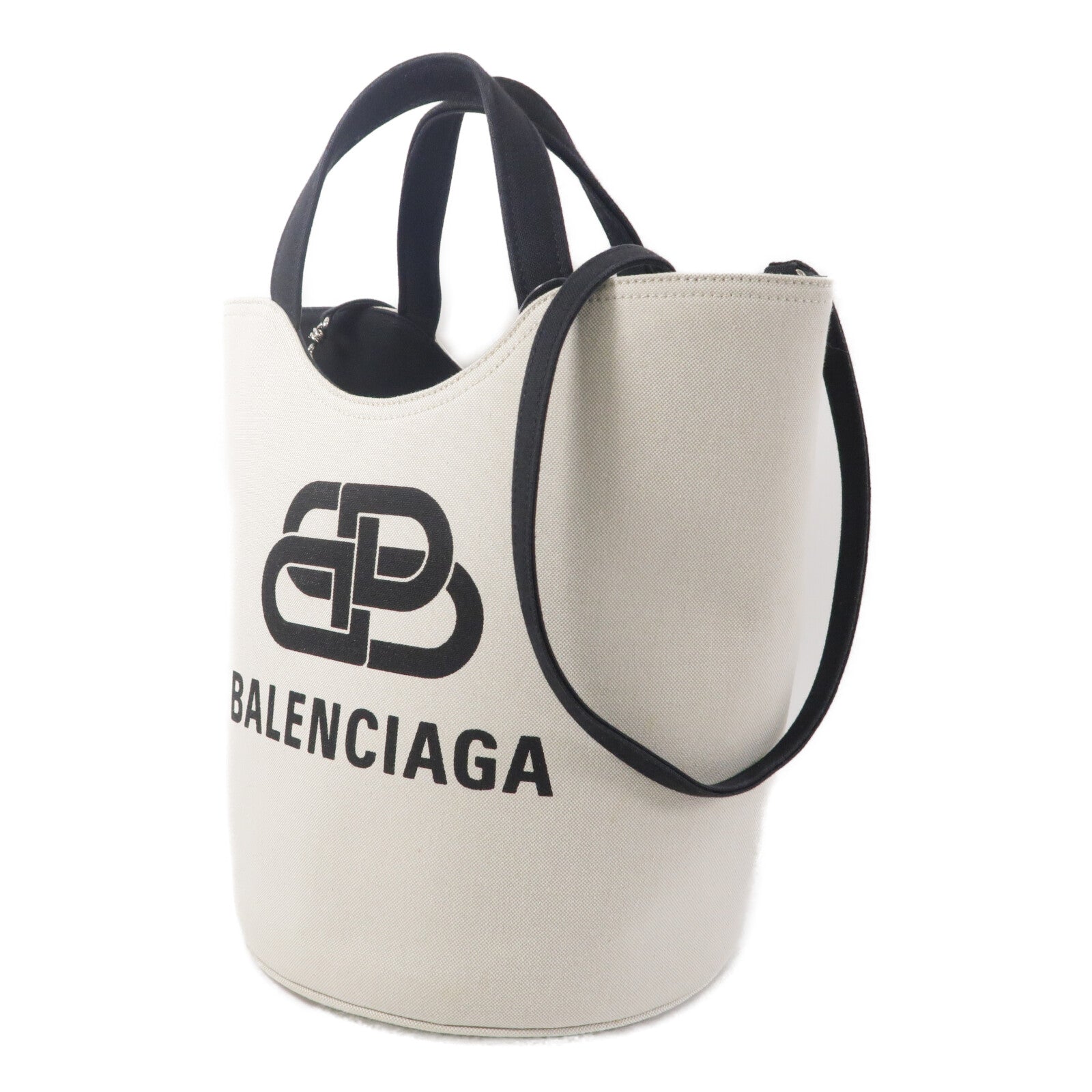 BALENCIAGA 帆布Wave Tote Bag手挽肩背兩用袋