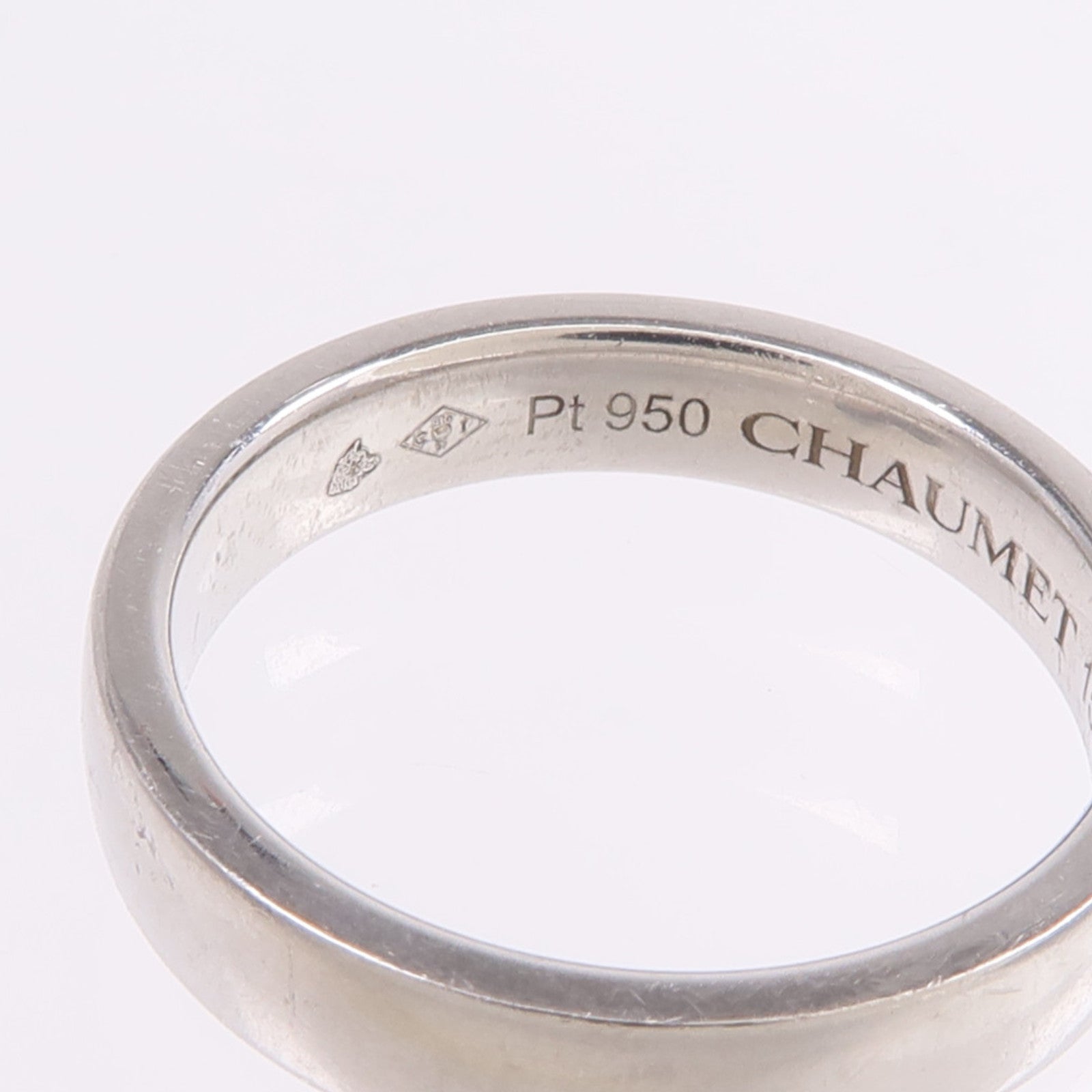 Chaumet PT950鉑金Rubans Wedding Band鑽石戒指