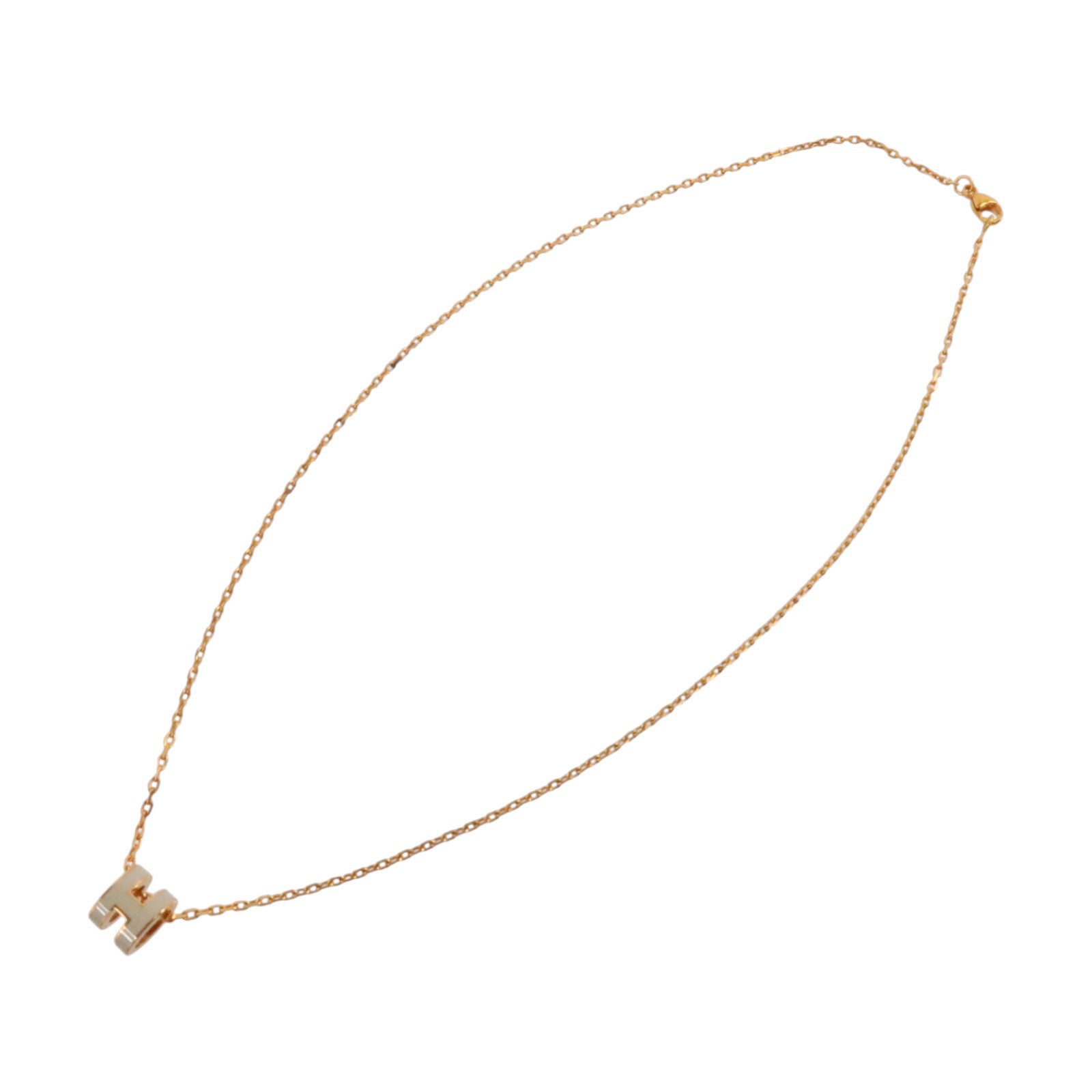 HERMES 金屬/琺瑯Mini Pop H Necklace項鏈