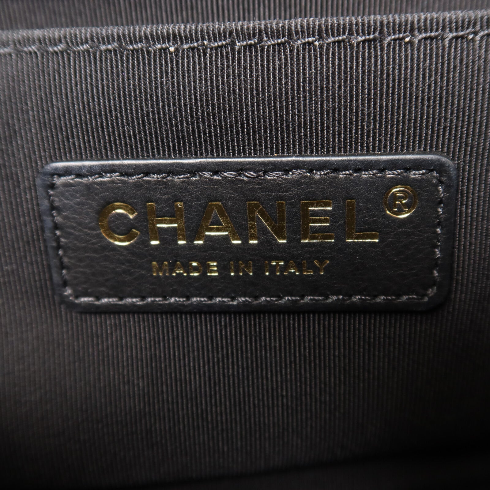 CHANEL 牛皮皮革Boy 20鏈帶手挽肩背兩用袋