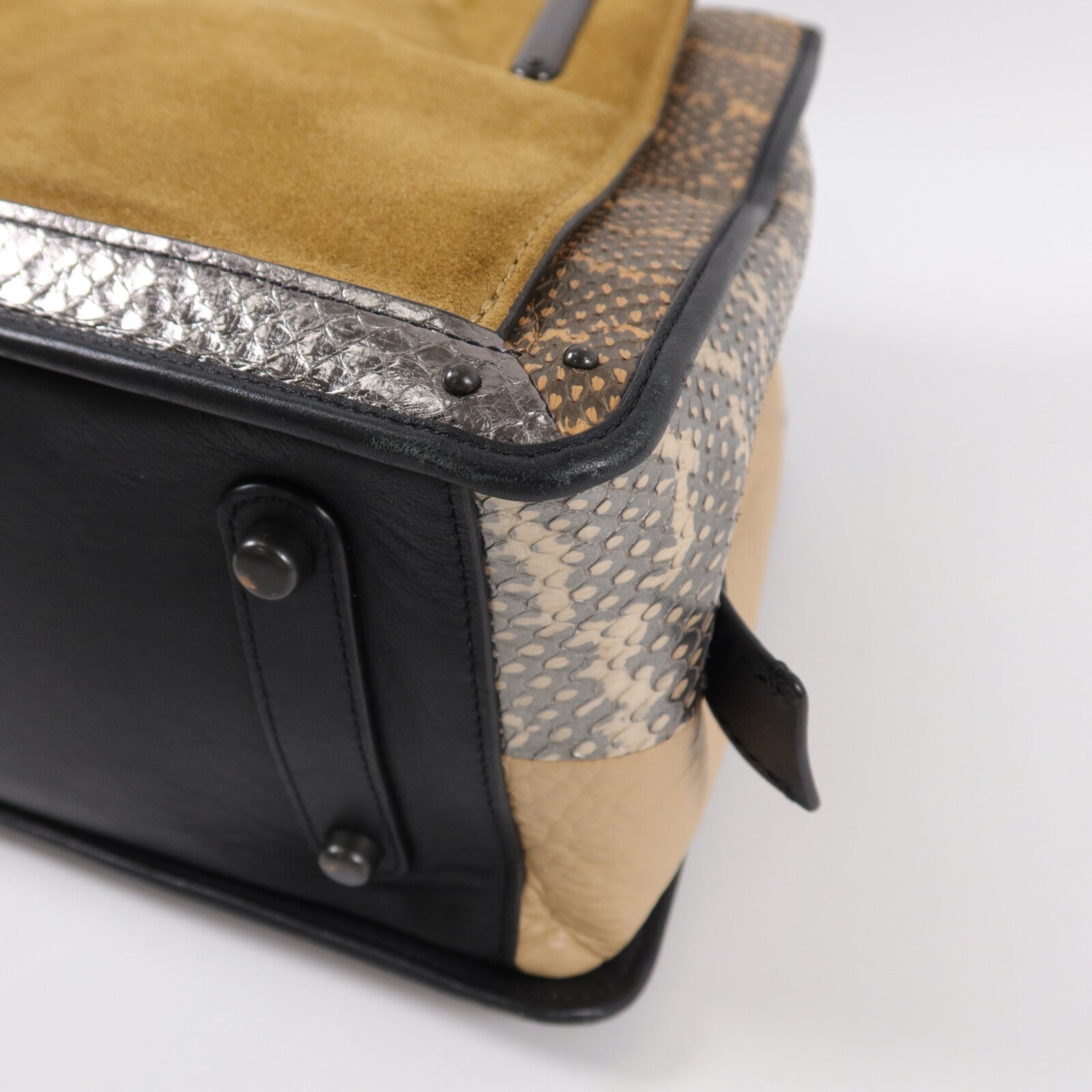 COACH Calf/Snakeskin/Suede Dreamer 36 Shoulder Bag肩背袋
