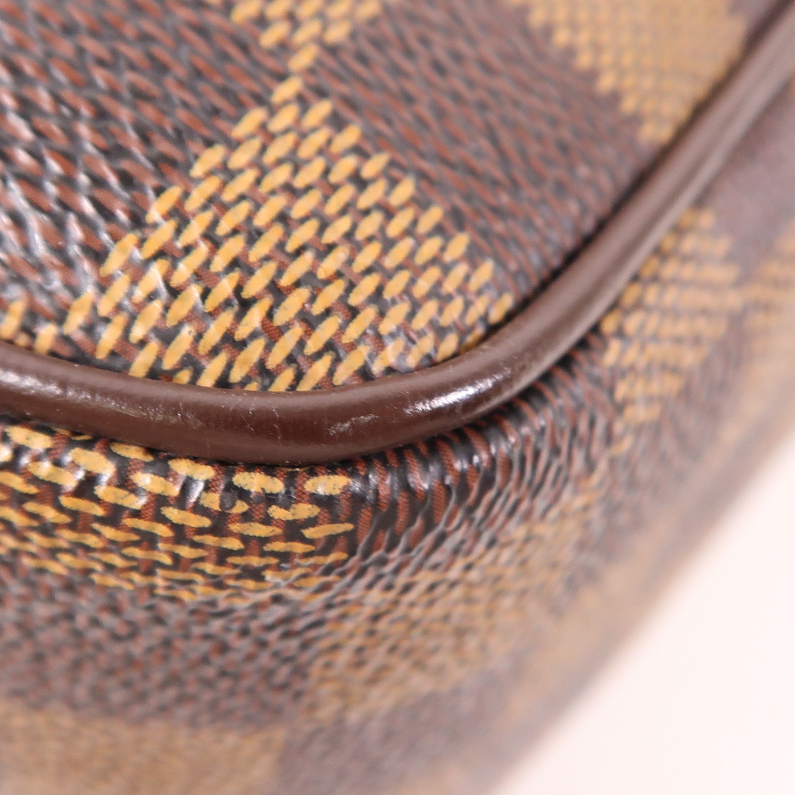 LOUIS VUITTON Damier Olaf MM金扣肩背袋棕色