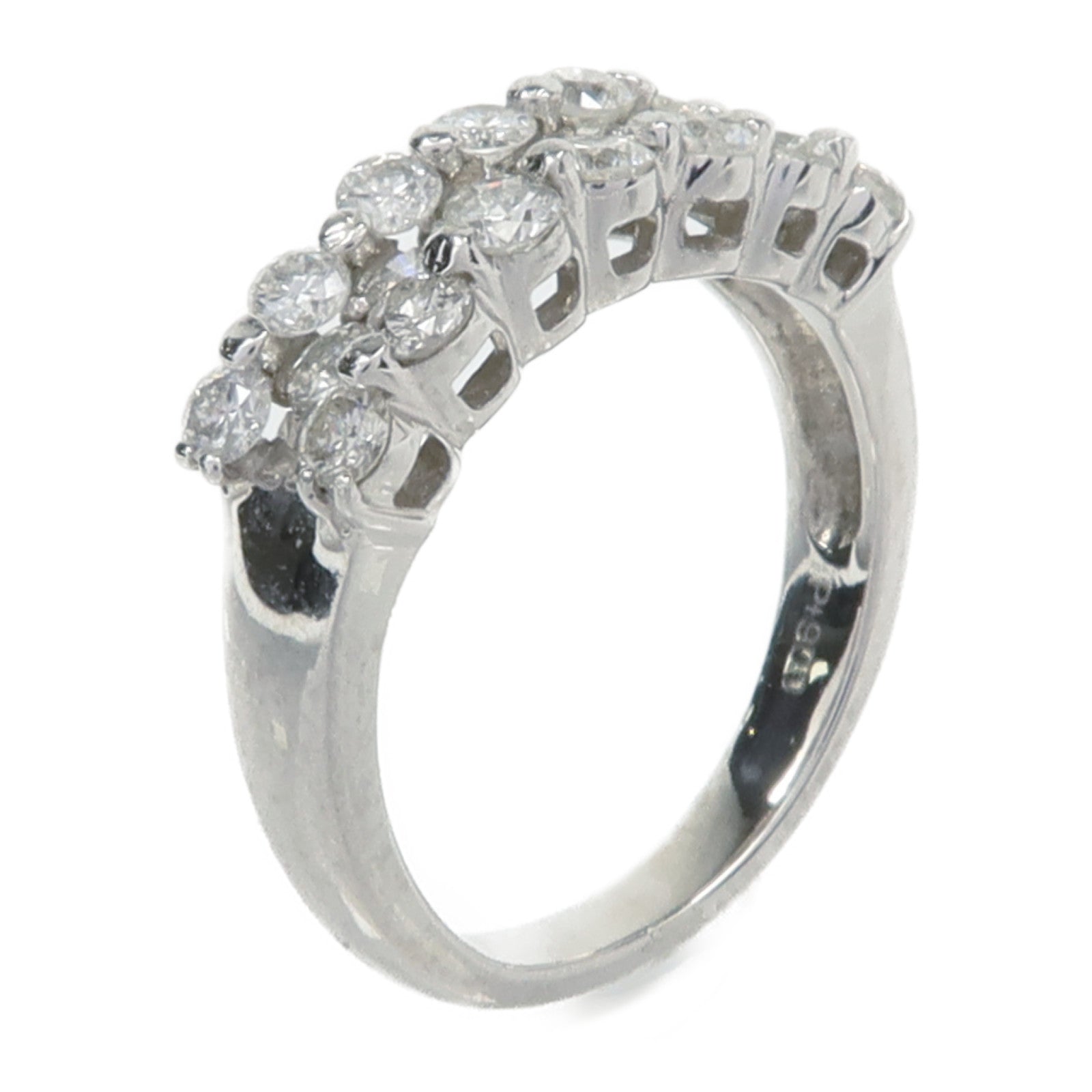 JEWELRY PT900鉑金Diamond Ring鑽石戒指US#4.5