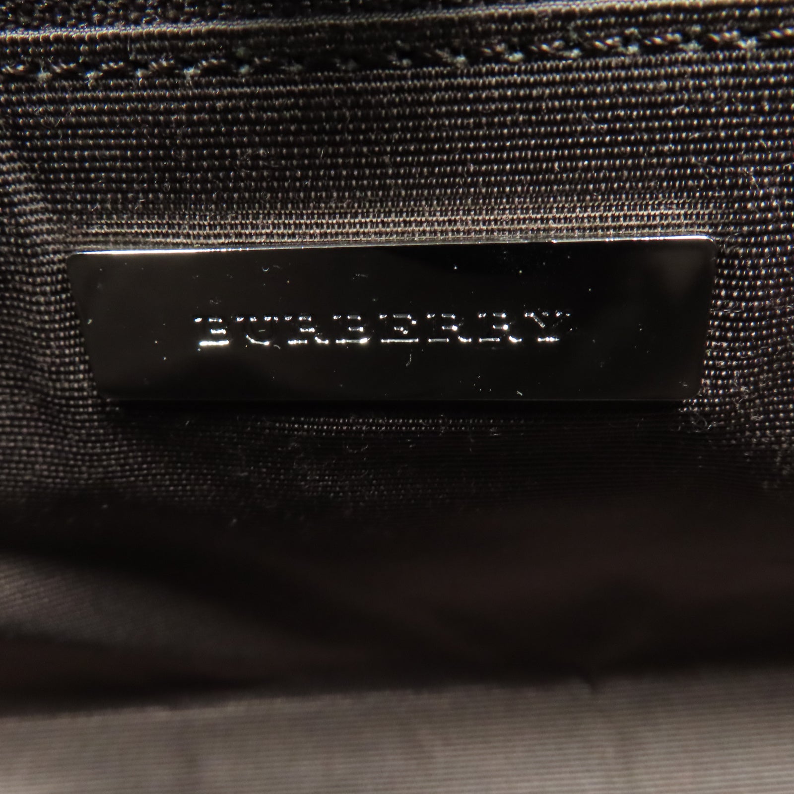 BURBERRY 帆布/牛皮皮革Hand Bag銀扣手挽袋啡色