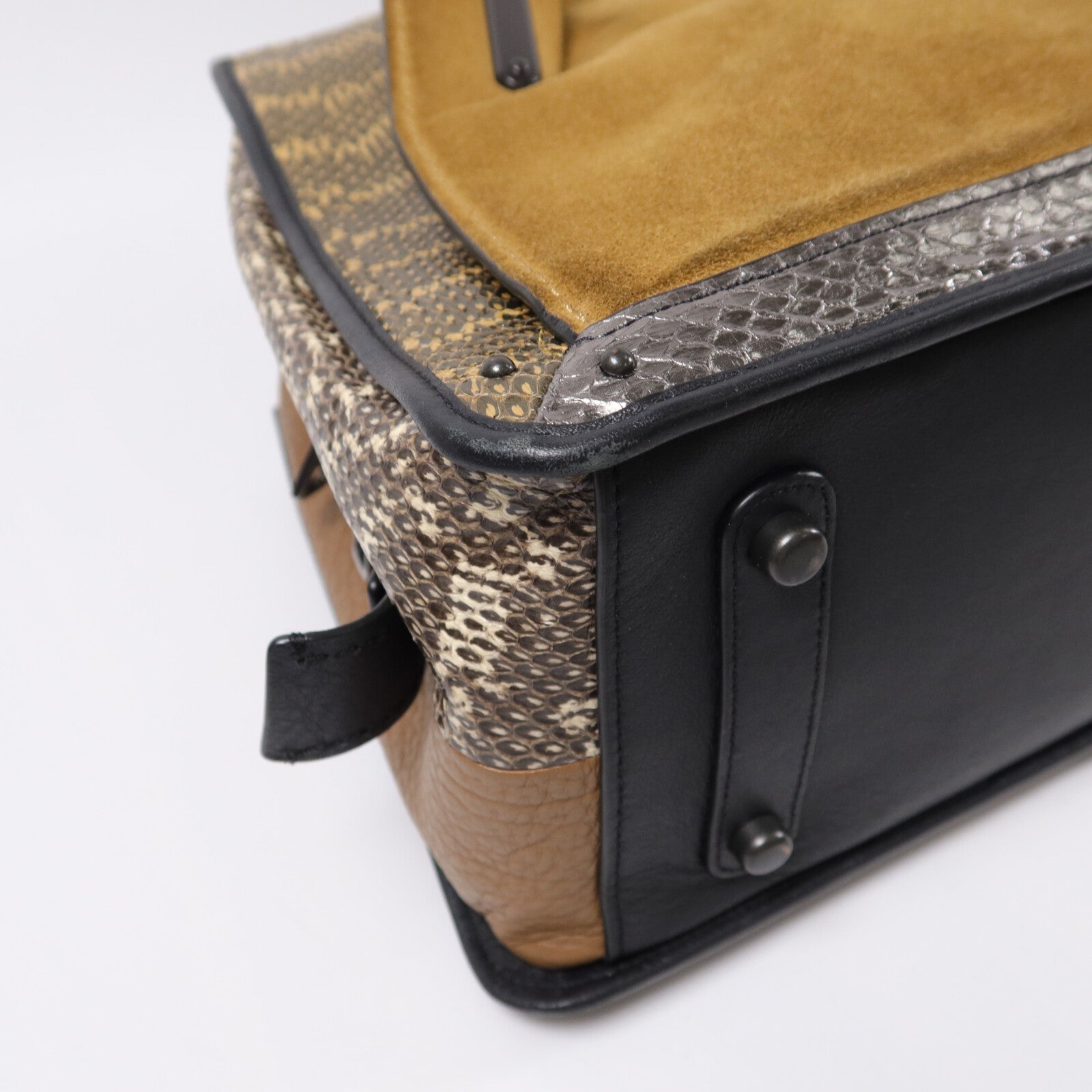 COACH Calf/Snakeskin/Suede Dreamer 36 Shoulder Bag肩背袋
