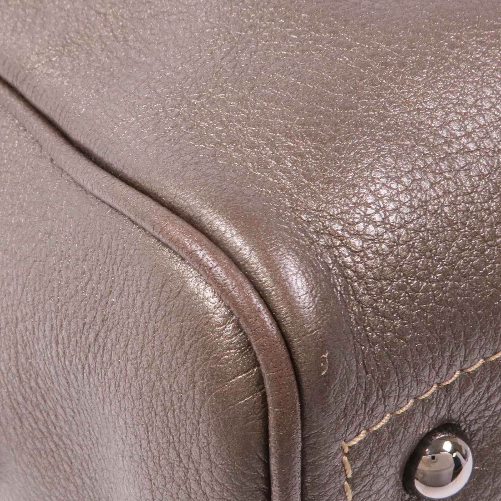 LOEWE 牛皮皮革Handbag銀扣手挽袋