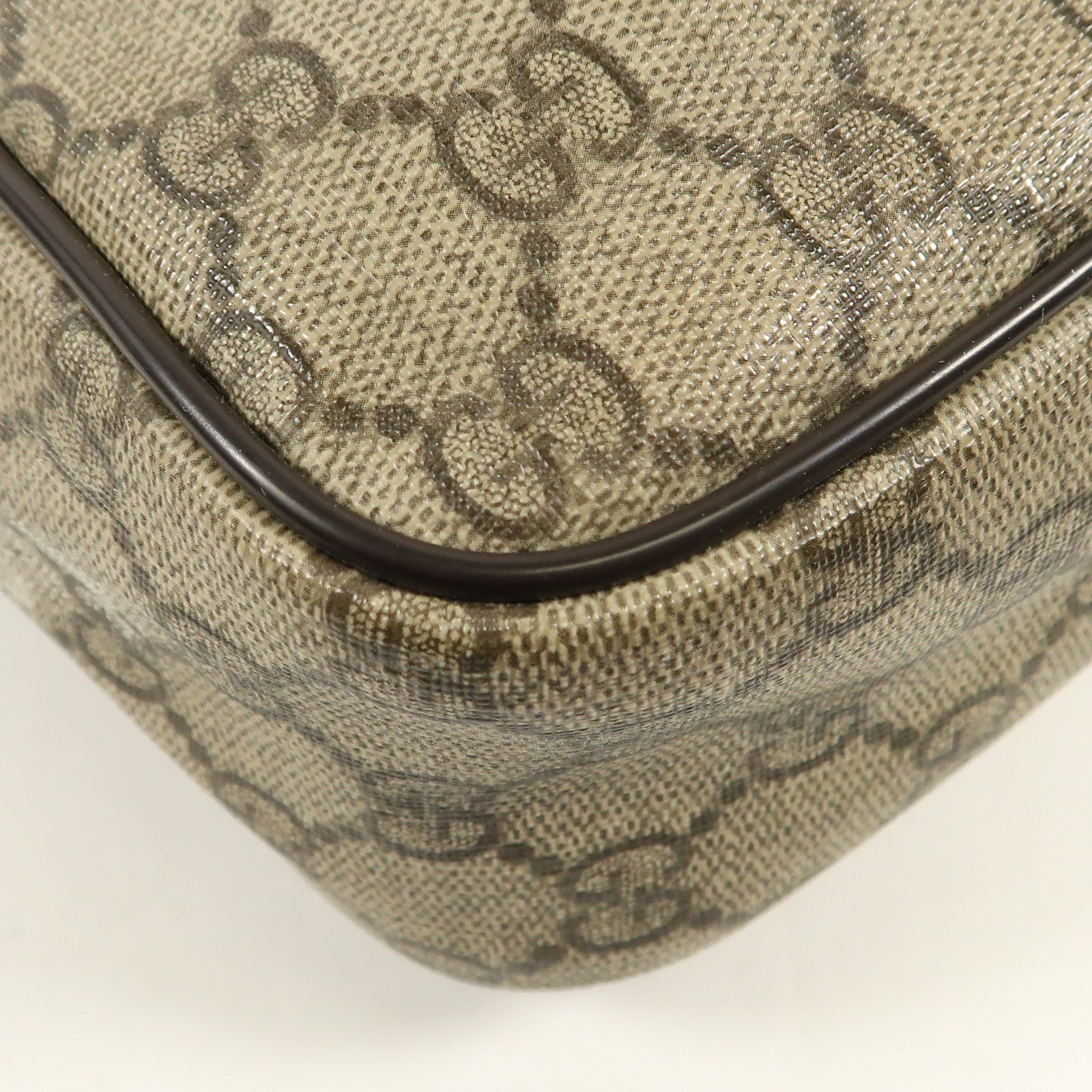 GUCCI 塗層帆布Shoulder Bag金扣肩背袋