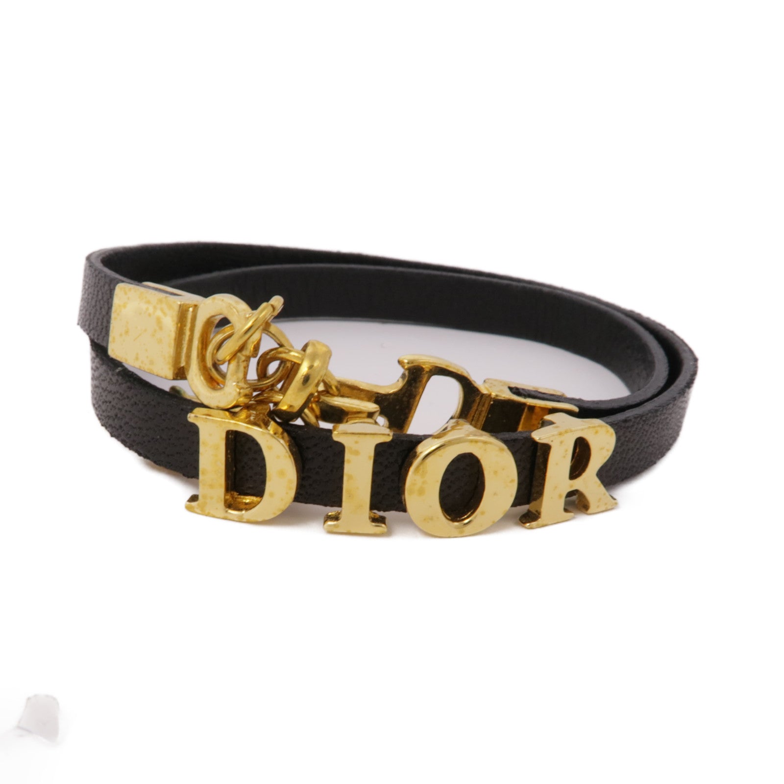 Dior 牛皮皮革Bracelet金扣手鐲