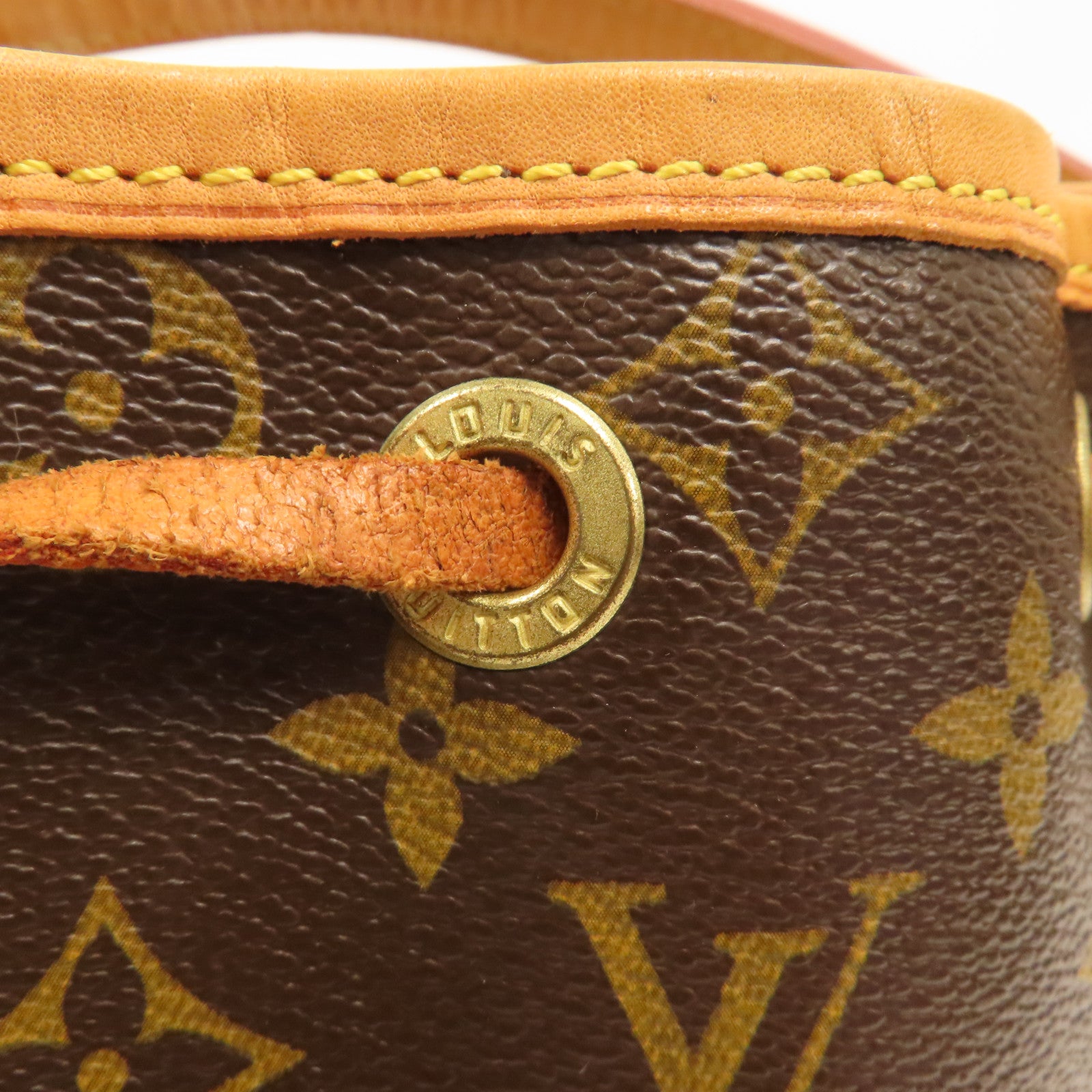 LOUIS VUITTON Monogram Mini Noe金扣手挽袋啡色