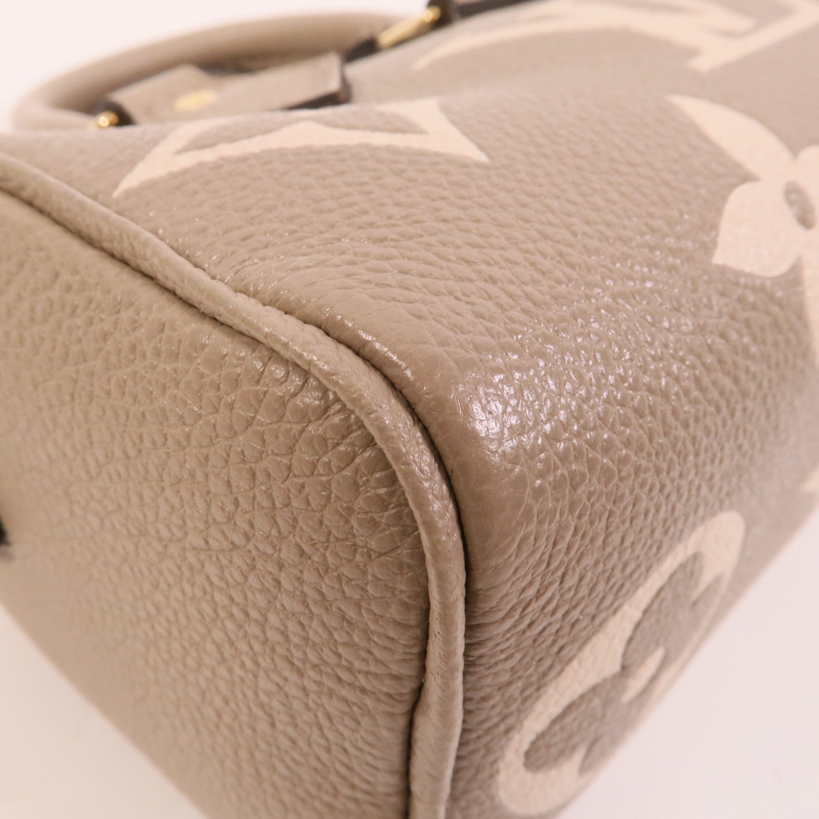 LOUIS VUITTON Monogram Empreinte Nano Speedy金扣手挽肩背兩用袋