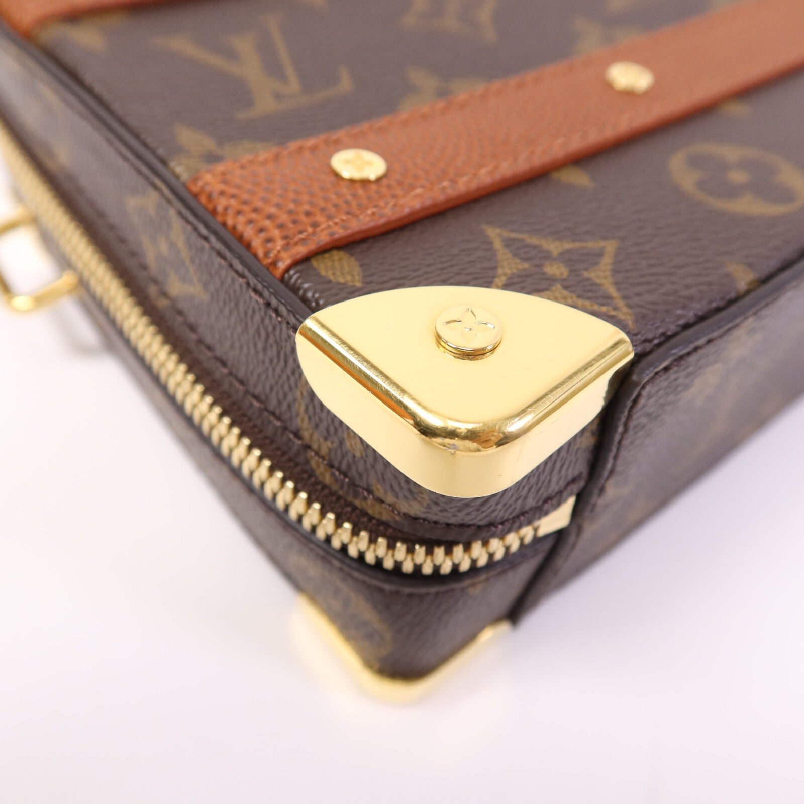LOUIS VUITTON 【激減優惠】Monogram LV x NBA Handle Soft Trunk金扣手挽肩背兩用袋