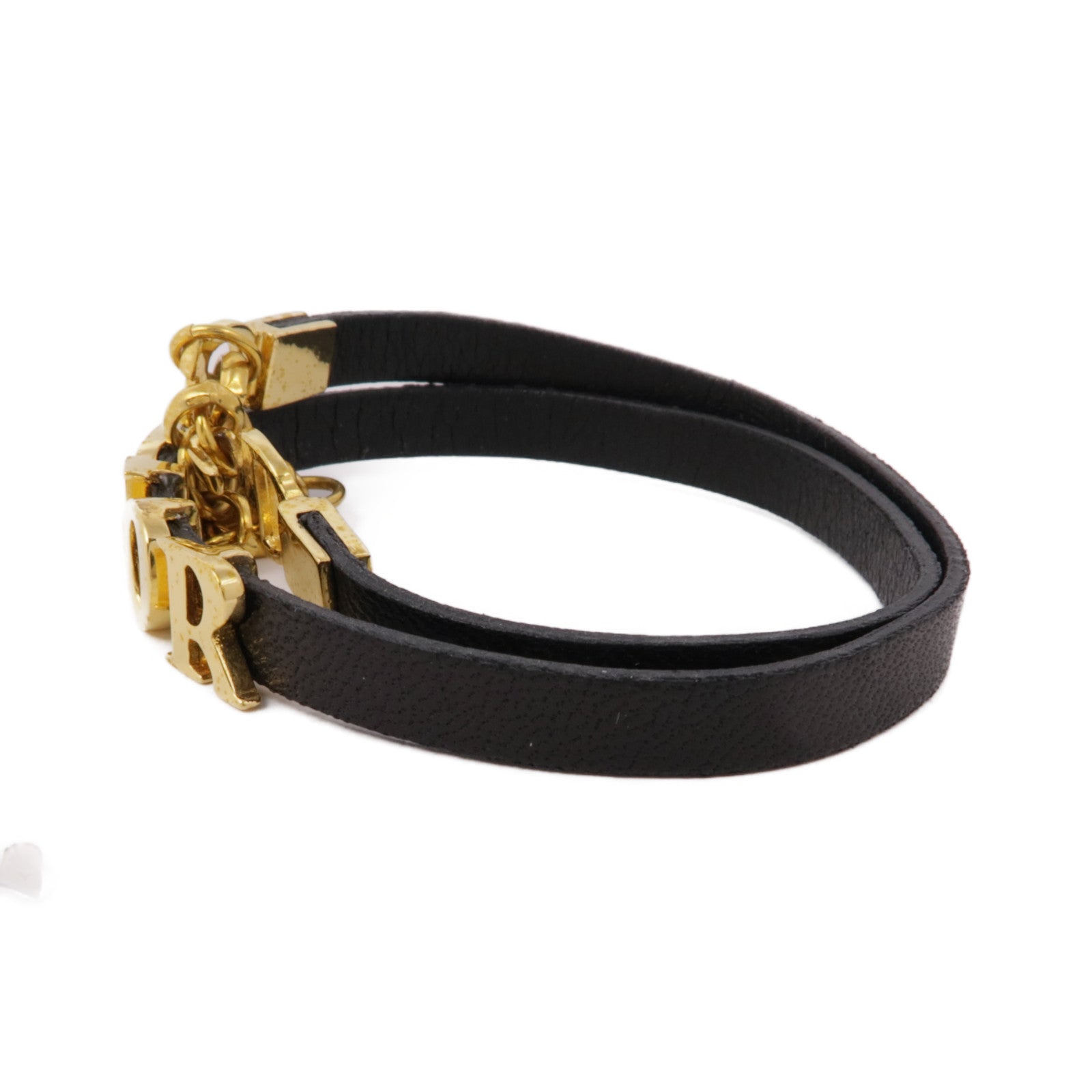 Dior 牛皮皮革Bracelet金扣手鐲