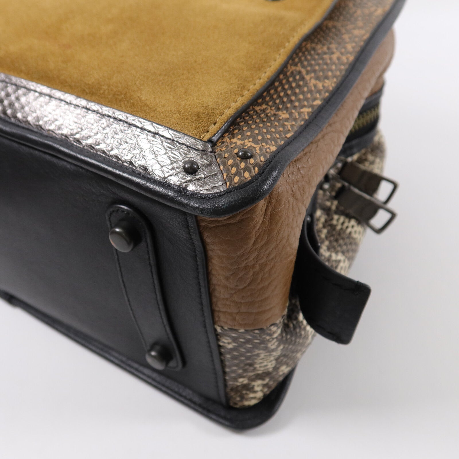 COACH Calf/Snakeskin/Suede Dreamer 36 Shoulder Bag肩背袋