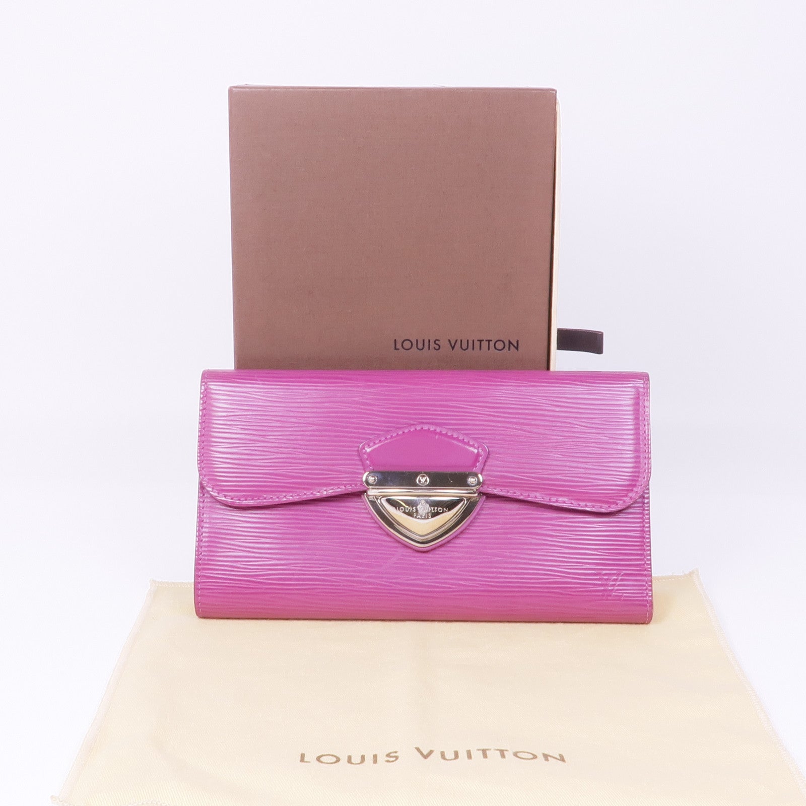 LOUIS VUITTON Epi Grenadine Eugenie銀扣長錢包