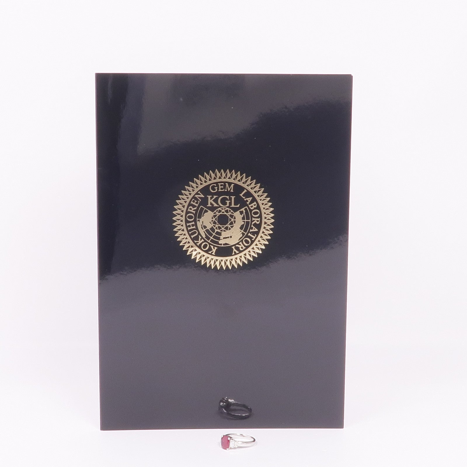 JEWELRY PT900鉑金Ruby Diamond Ring紅寶石/鑽石戒指US#6