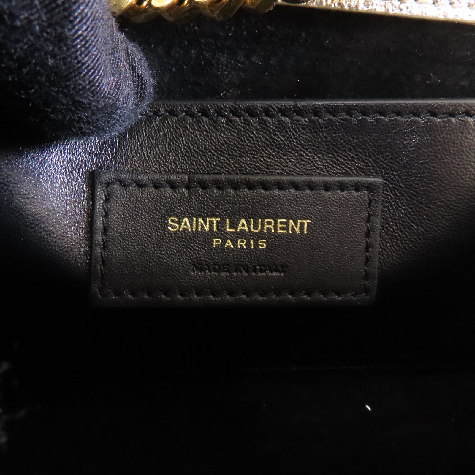 SAINT LAURENT 牛皮皮革Kate金扣鏈帶肩背袋金色