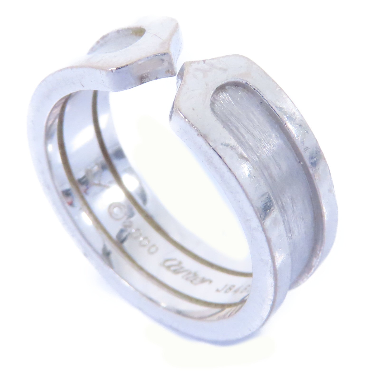 CARTIER 18K白金C2 Ring戒指Cartier#52/US#6