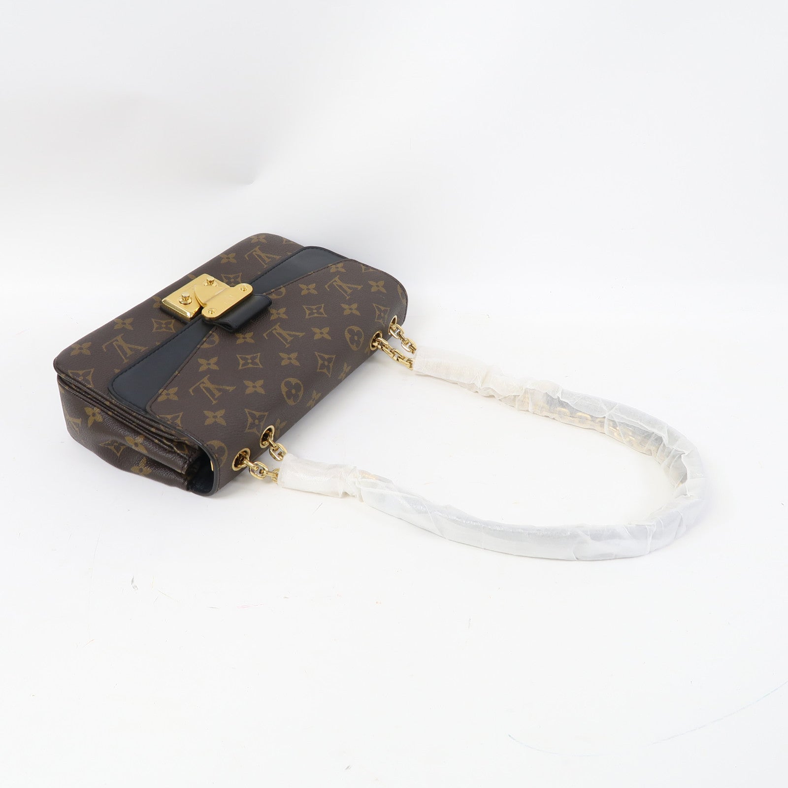 LOUIS VUITTON Monogram Marceau金扣鏈帶肩背袋啡色