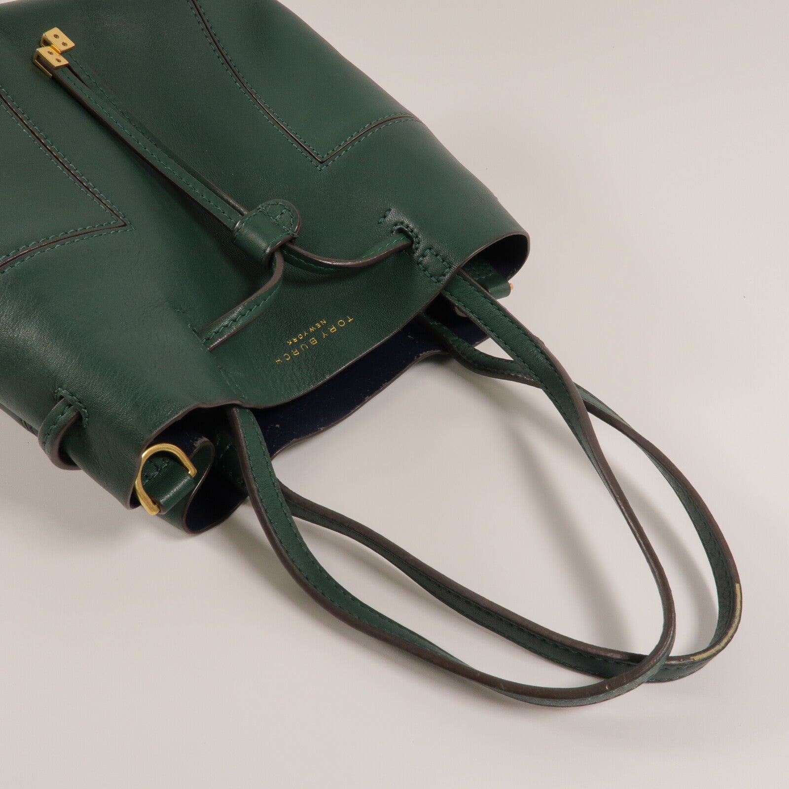 Tory Burch 牛皮皮革Block T Small Bucket Bag手挽肩背兩用袋