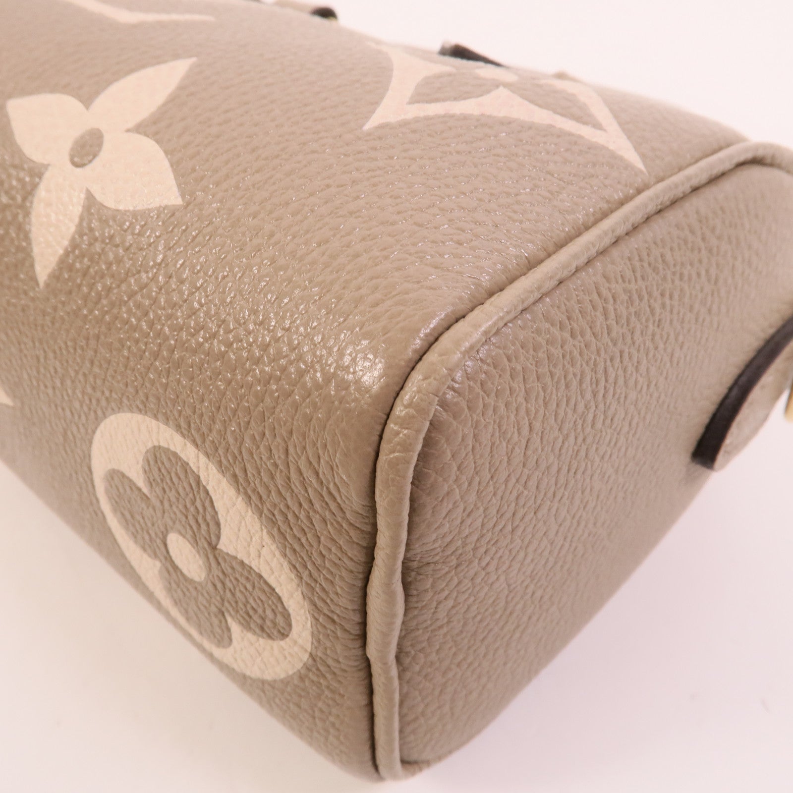 LOUIS VUITTON Monogram Empreinte Nano Speedy金扣手挽肩背兩用袋