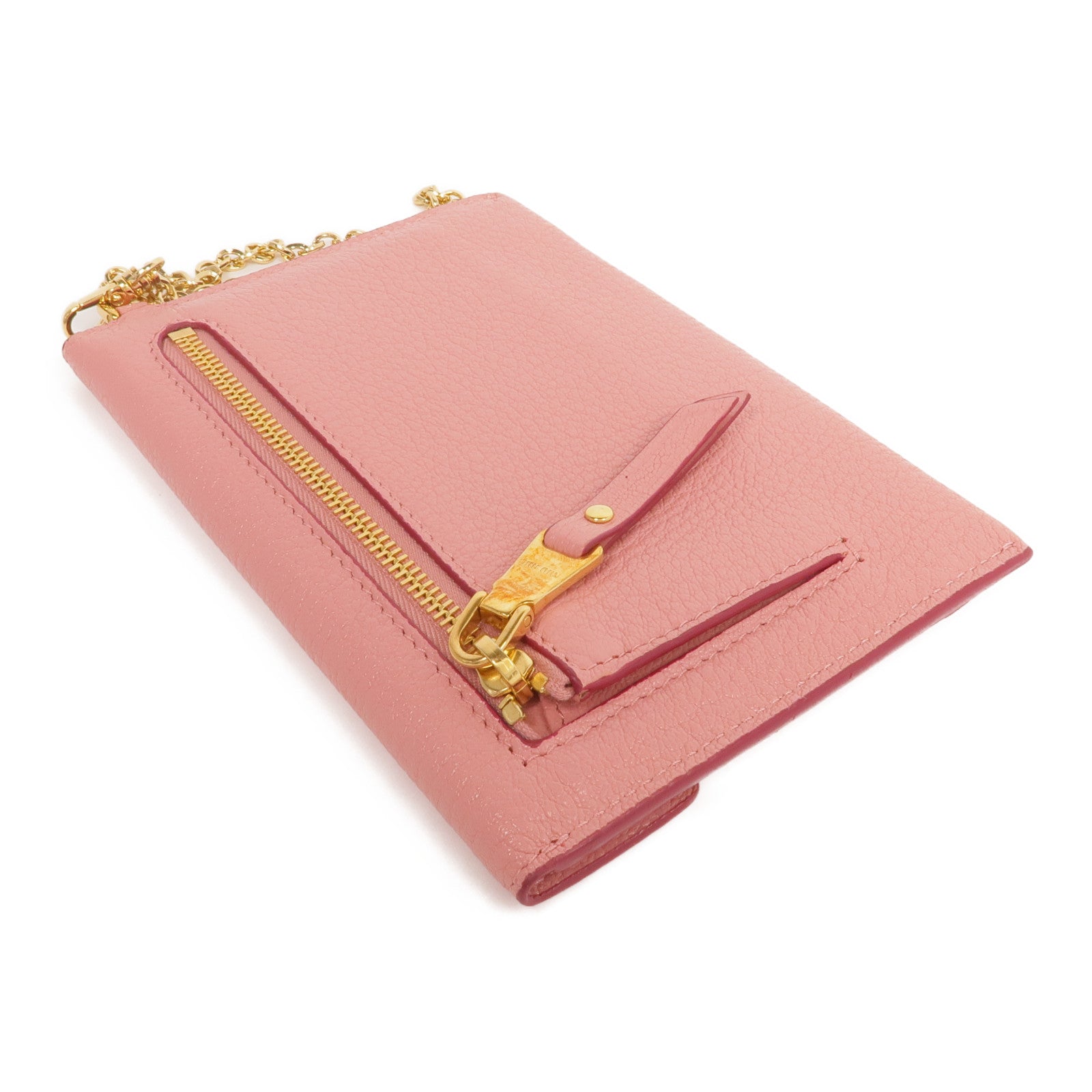 Miu Miu 牛皮皮革Pouch金扣手拿包