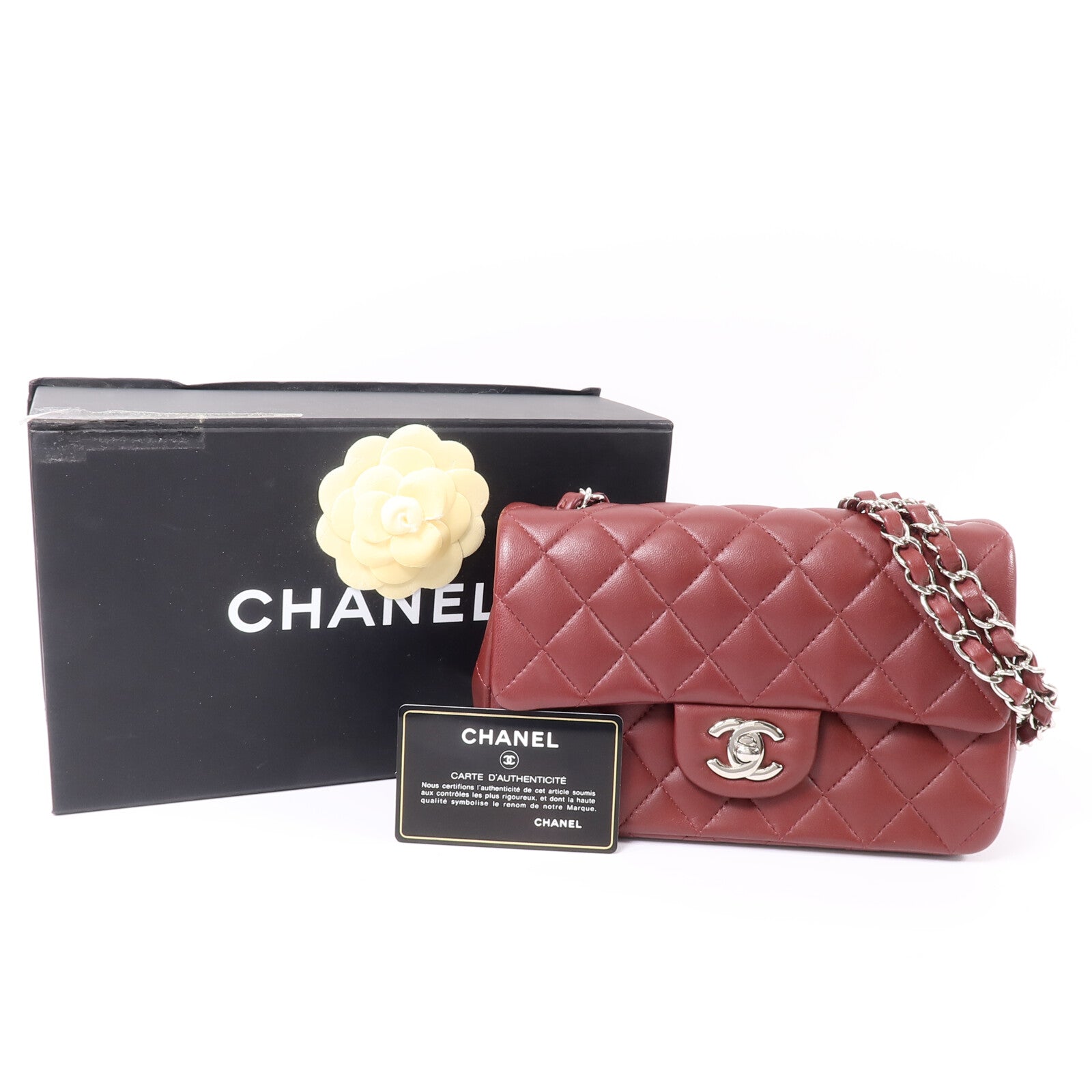 CHANEL 羊皮皮革Mini Classic 20鏈帶肩背袋