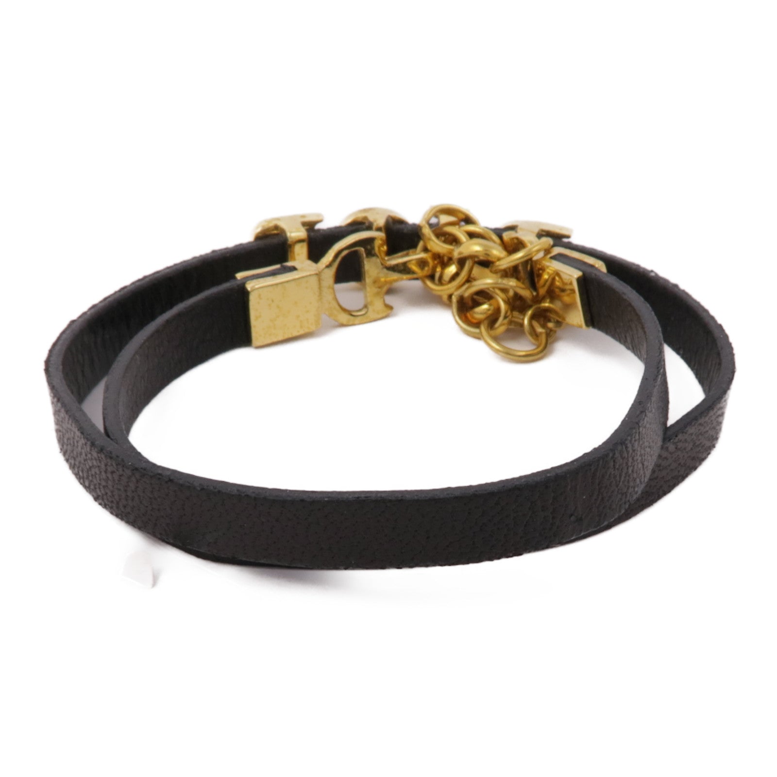 Dior 牛皮皮革Bracelet金扣手鐲