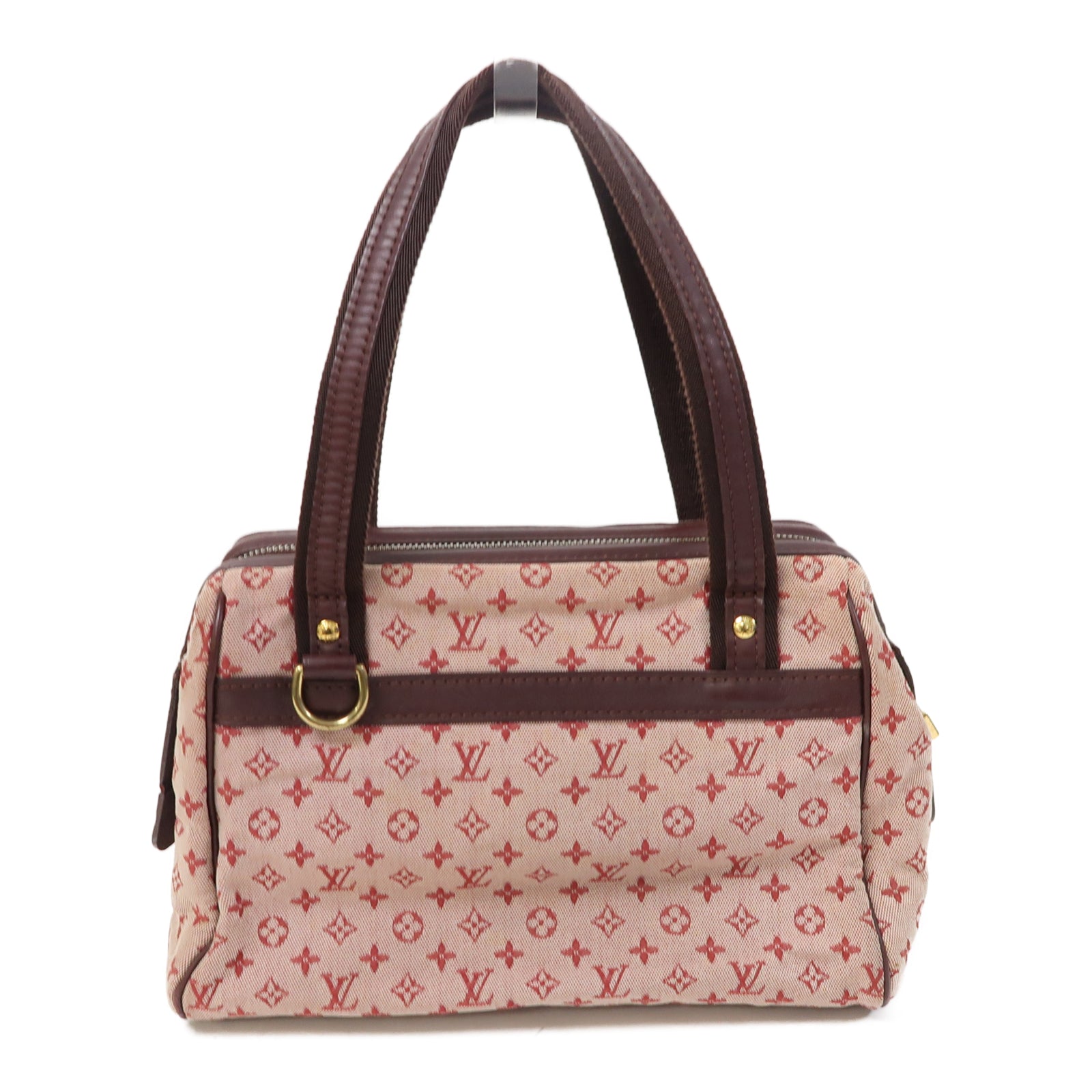 LOUIS VUITTON 【激減優惠】Monogram Mini Josephine PM金扣手挽袋粉紅色