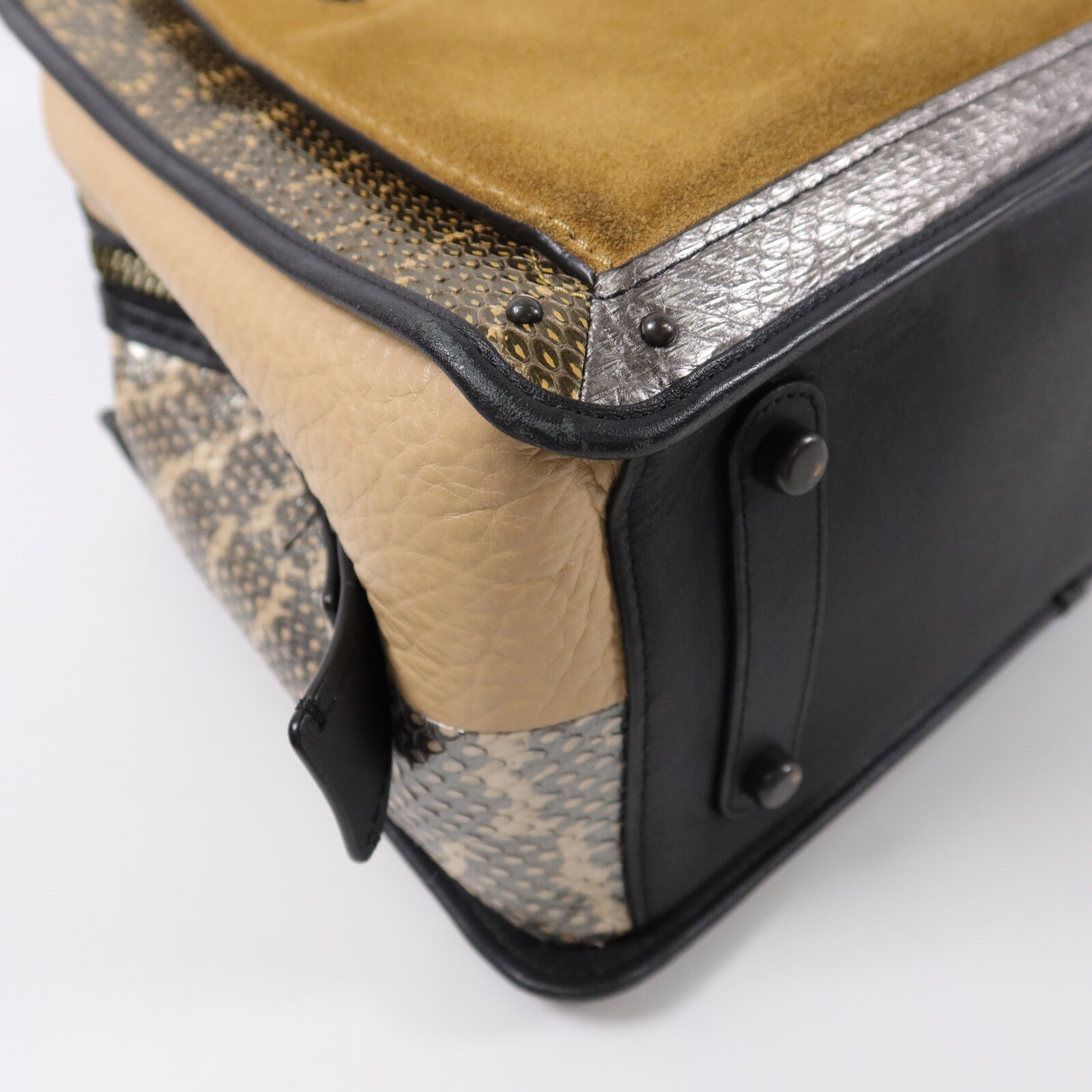 COACH Calf/Snakeskin/Suede Dreamer 36 Shoulder Bag肩背袋