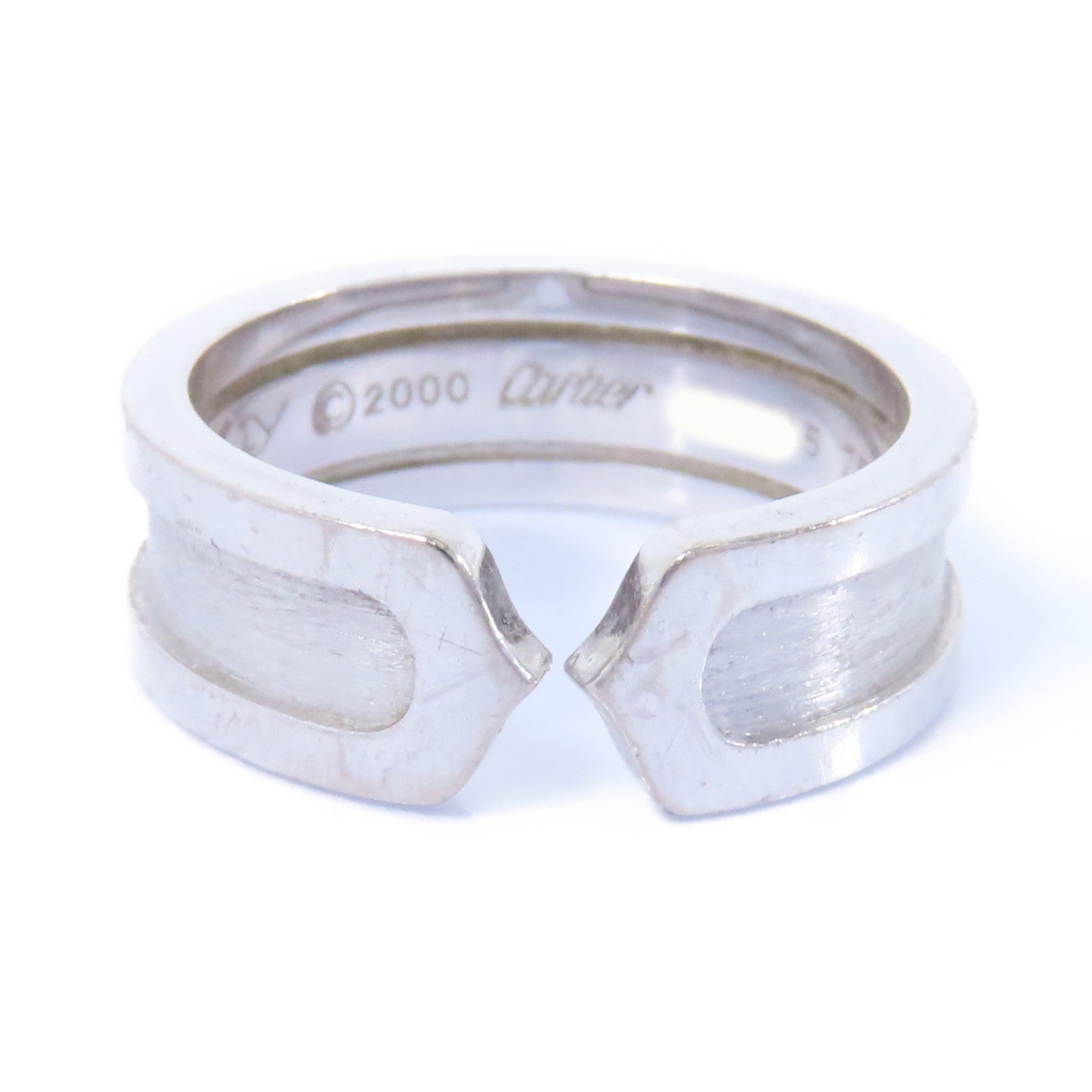 CARTIER 18K白金C2 Ring戒指Cartier#52/US#6