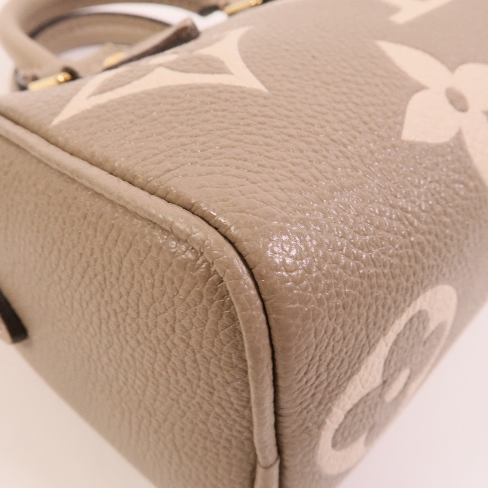 LOUIS VUITTON Monogram Empreinte Nano Speedy金扣手挽肩背兩用袋