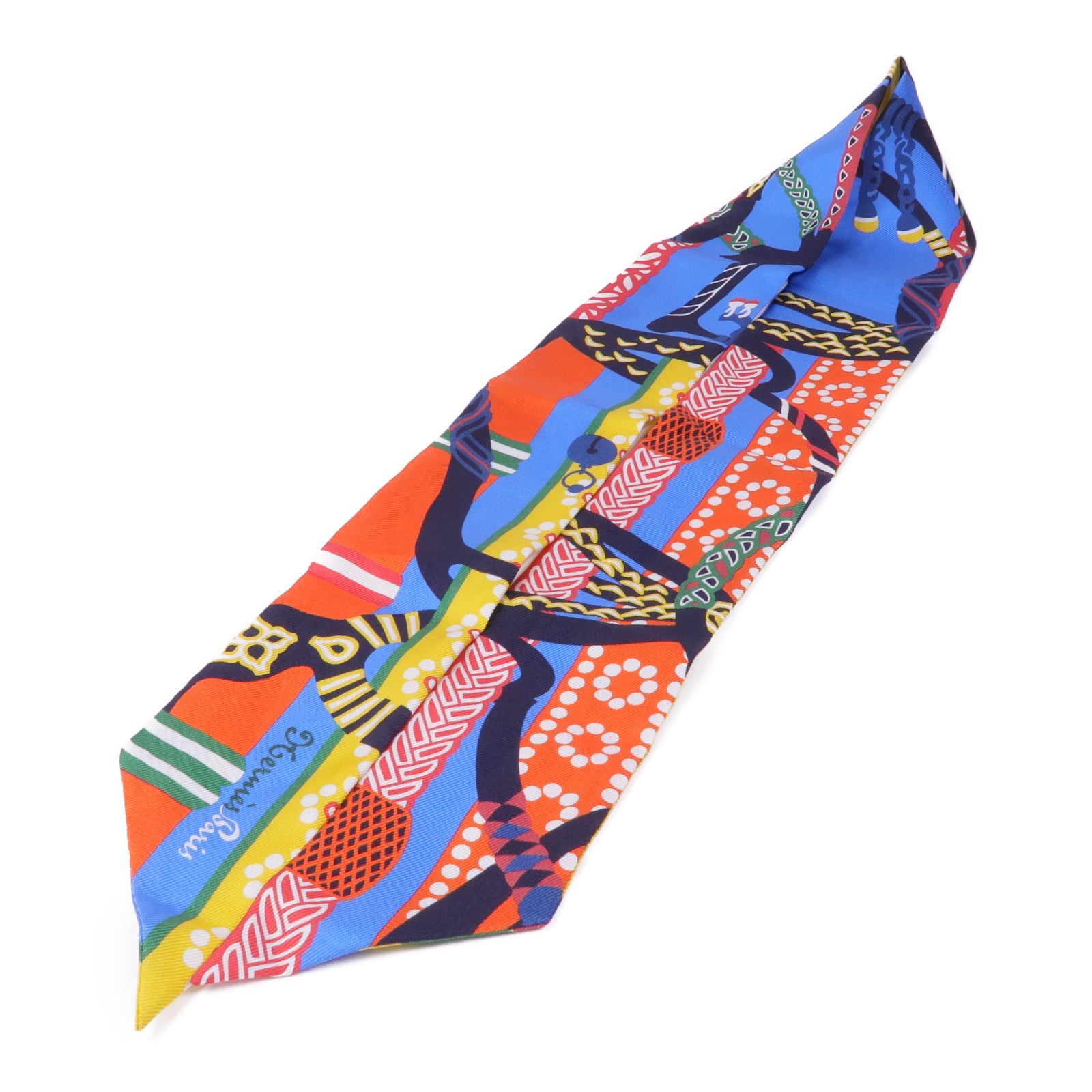 HERMES 【激減優惠】絲質Twilly絲巾