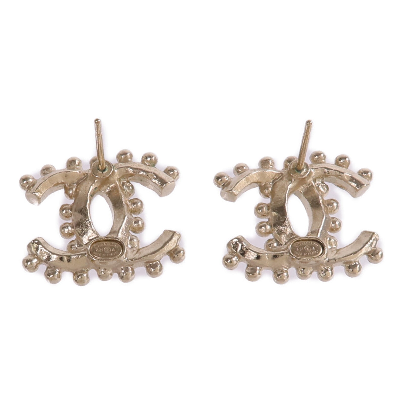 CHANEL 金屬Earrings金扣耳環