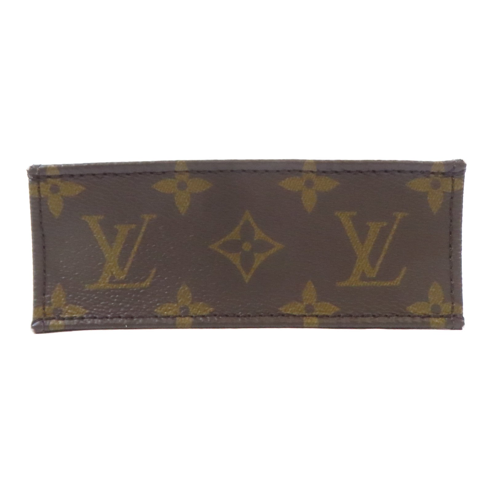 LOUIS VUITTON Monogram Petit Sac Plat金扣手挽肩背兩用袋啡色