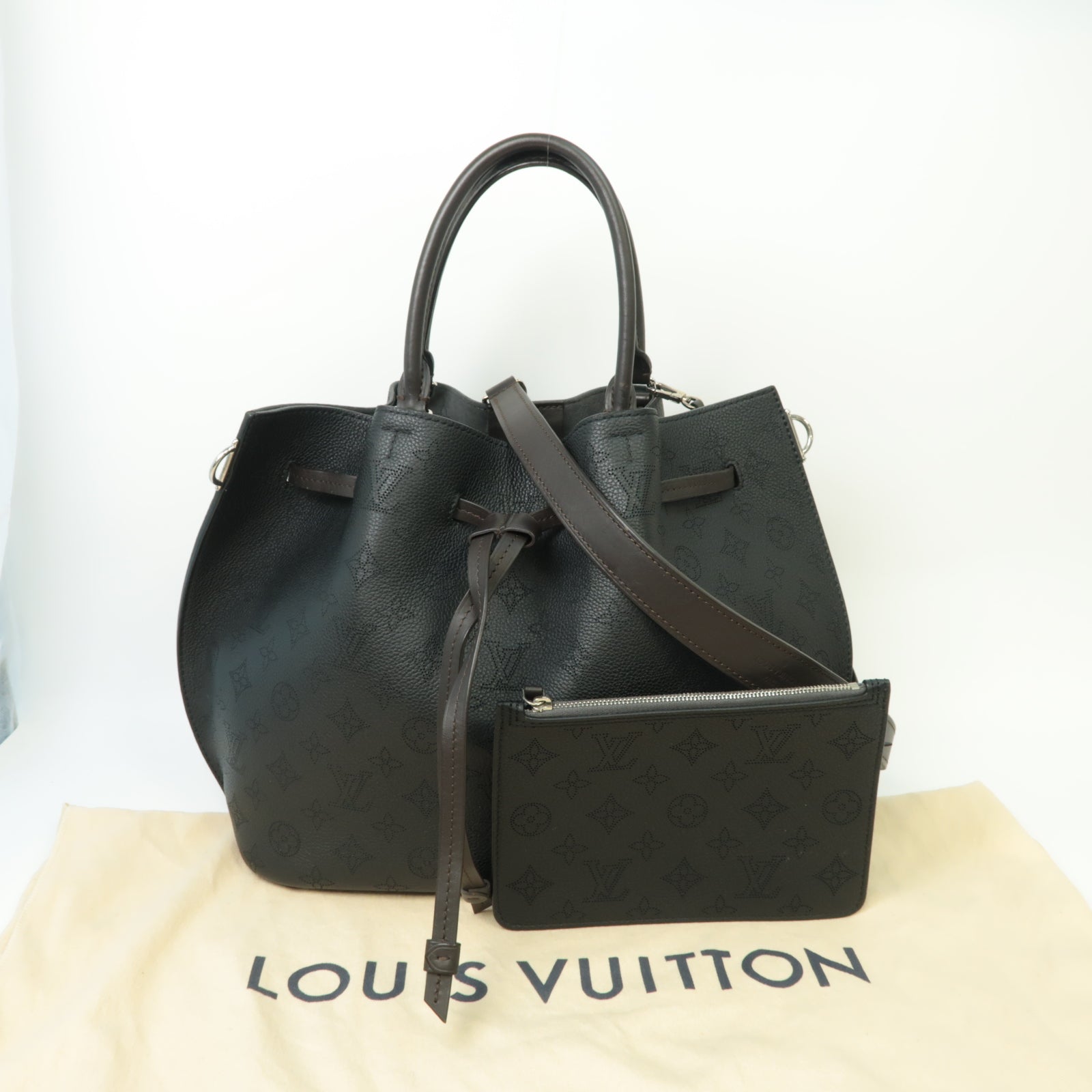LOUIS VUITTON 【激減優惠】Mahina Giorlata銀扣手挽肩背兩用袋黒色