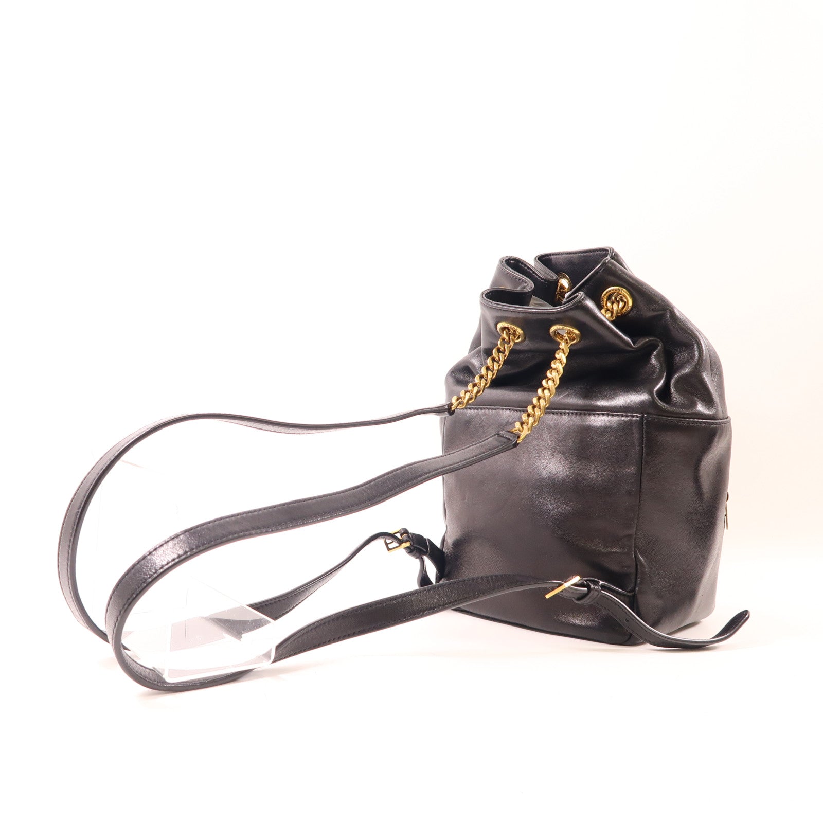 SAINT LAURENT 羊皮皮革/麂皮皮革Jamie Backpack金扣背包